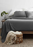 Premium Striped Embossed 4 Piece Bed Sheet Set