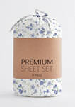 Premium Ultra Soft Blossoms Pattern Bed Sheets Set