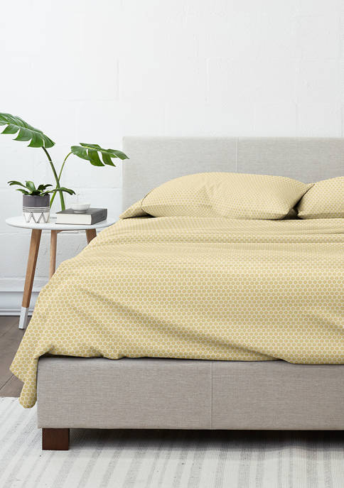 Luxury Inn Ultra Soft Honeycomb Pattern Bed Sheet