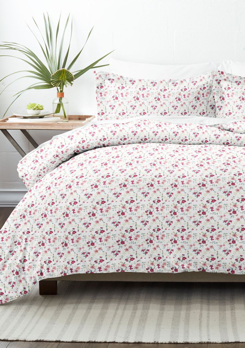 Premium Ultra Soft Blossoms Print Duvet Cover Set