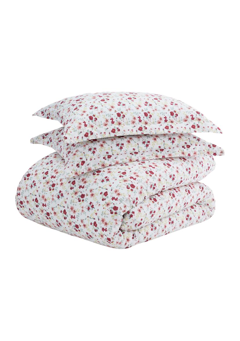Premium Ultra Soft Blossoms Print Duvet Cover Set