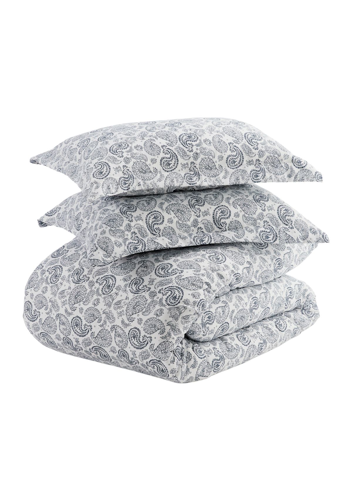 Premium Ultra Soft Coarse Paisley Print Duvet Cover Set