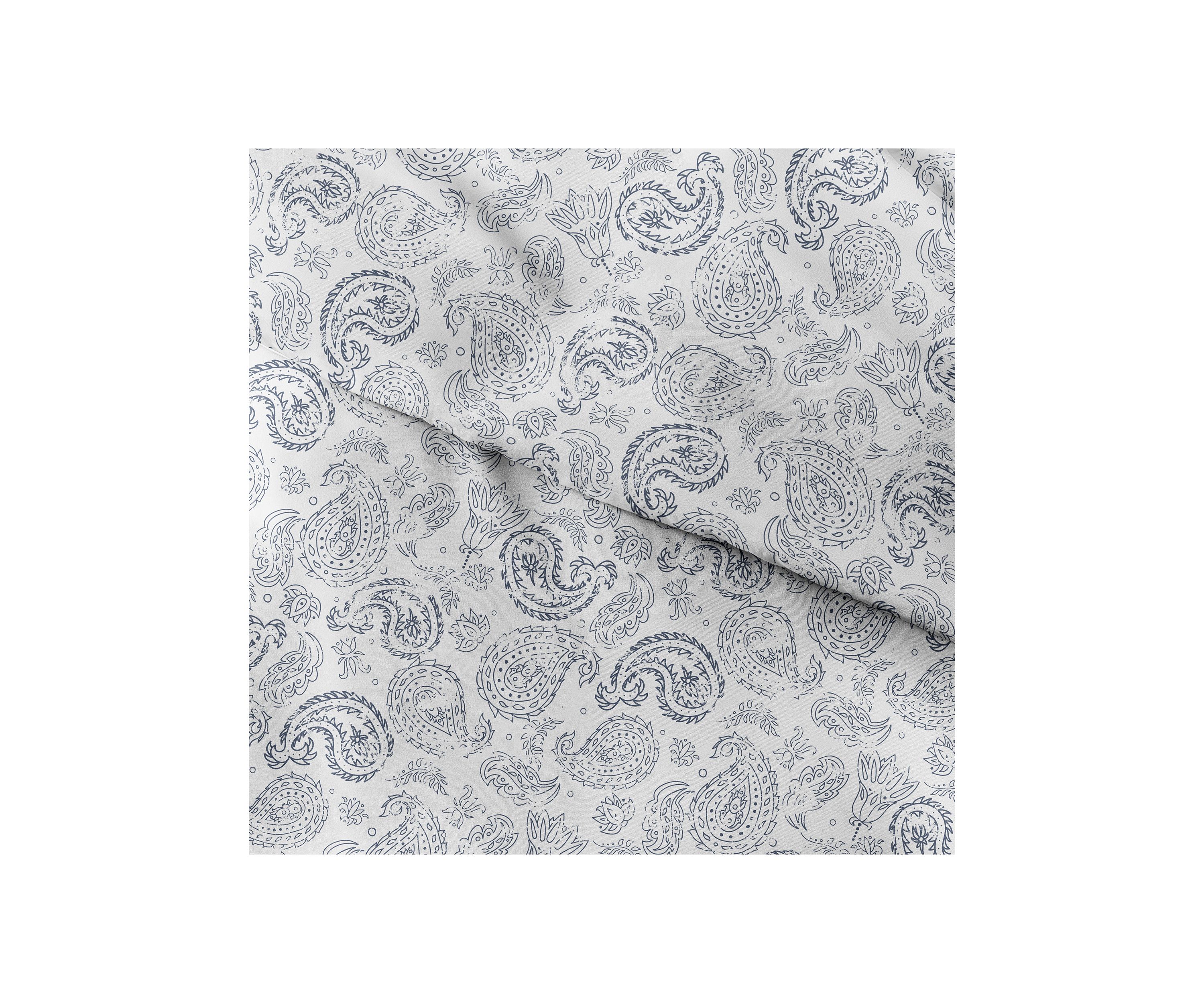 Premium Ultra Soft Coarse Paisley Print Duvet Cover Set