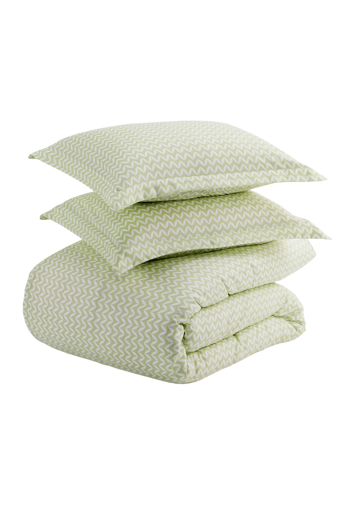 Premium Ultra Soft Puffed Chevron Print Duvet Cover Set