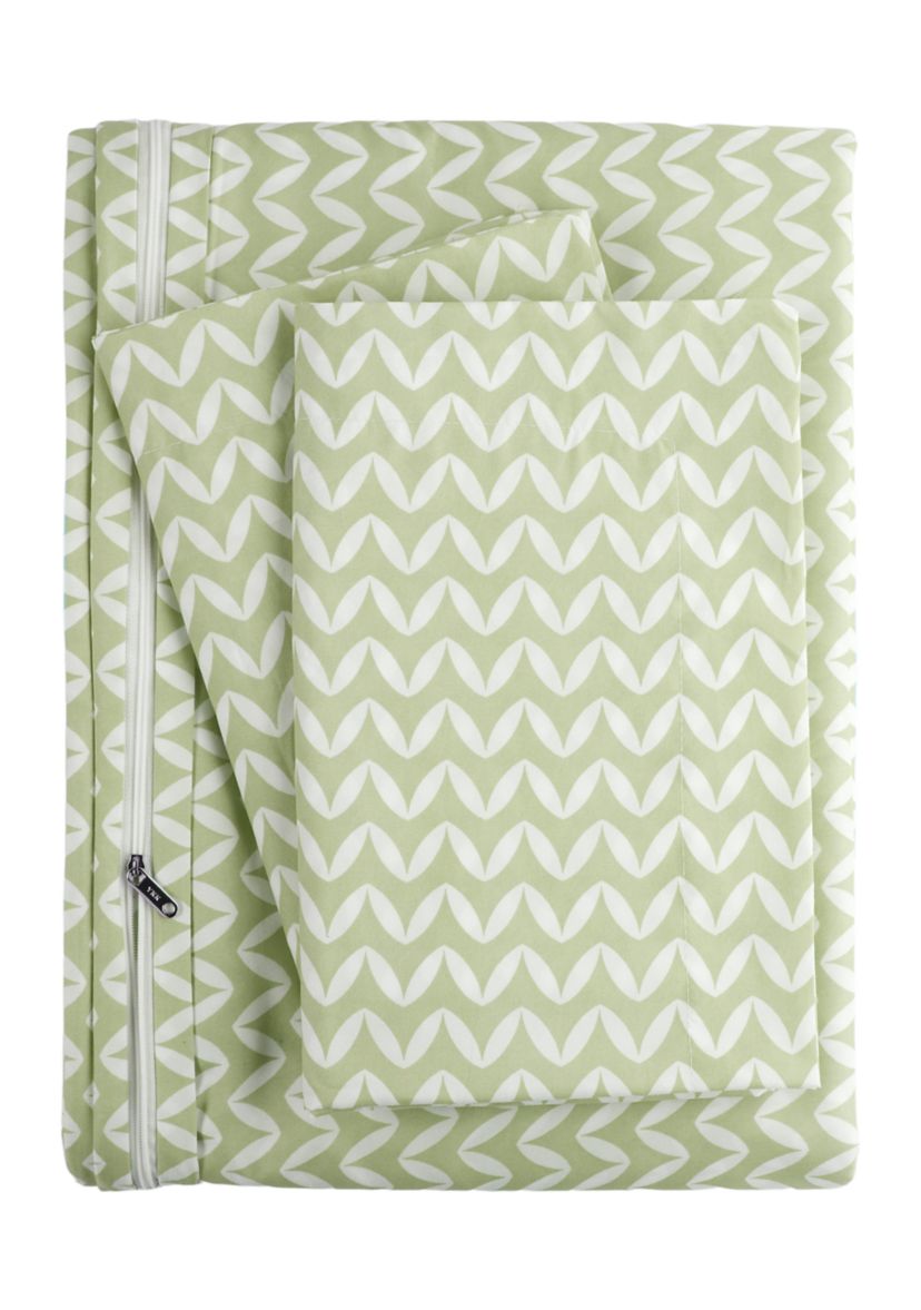 Premium Ultra Soft Puffed Chevron Print Duvet Cover Set
