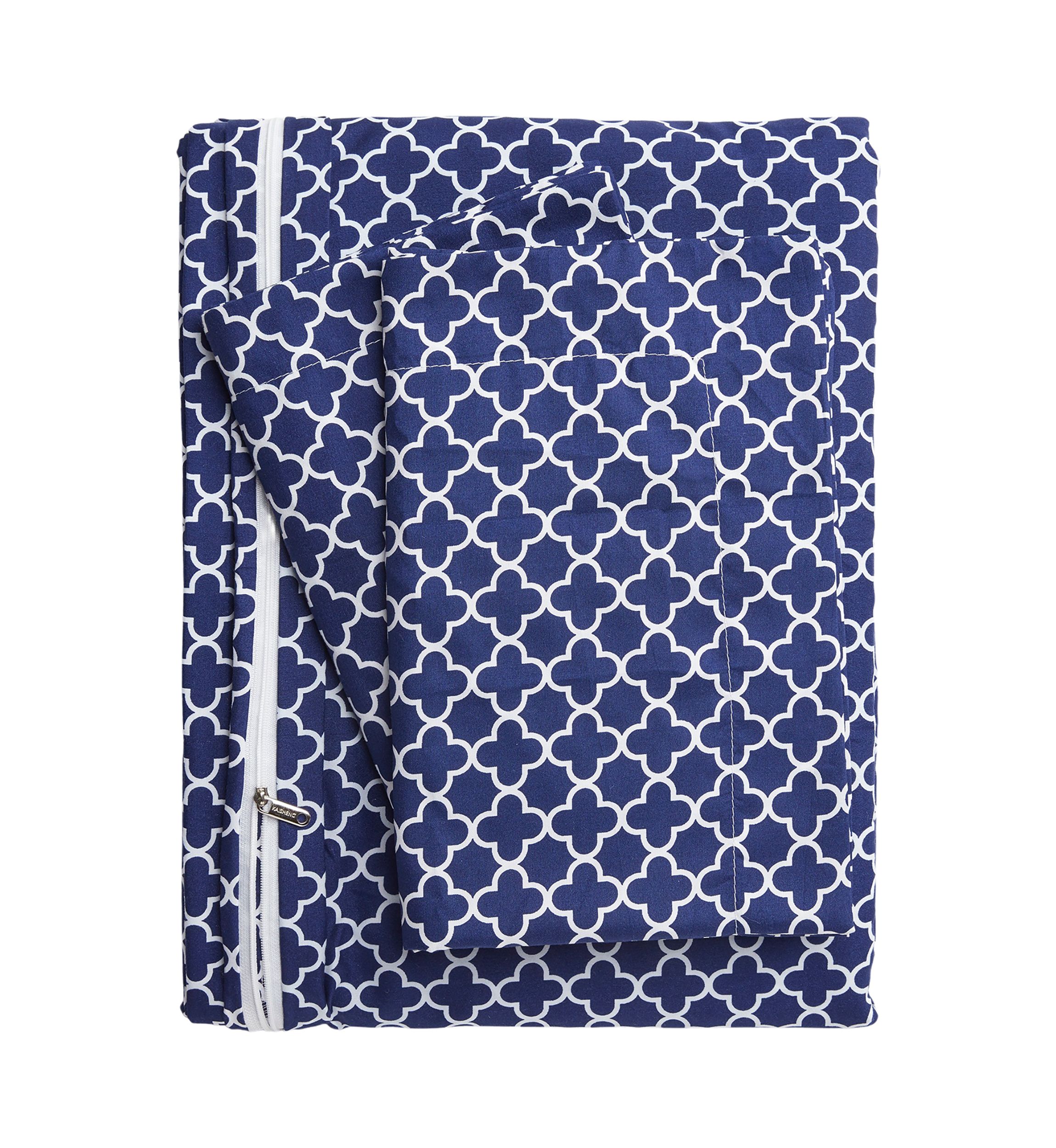 Premium Ultra Soft Quatrefoil Pattern Duvet Cover Set