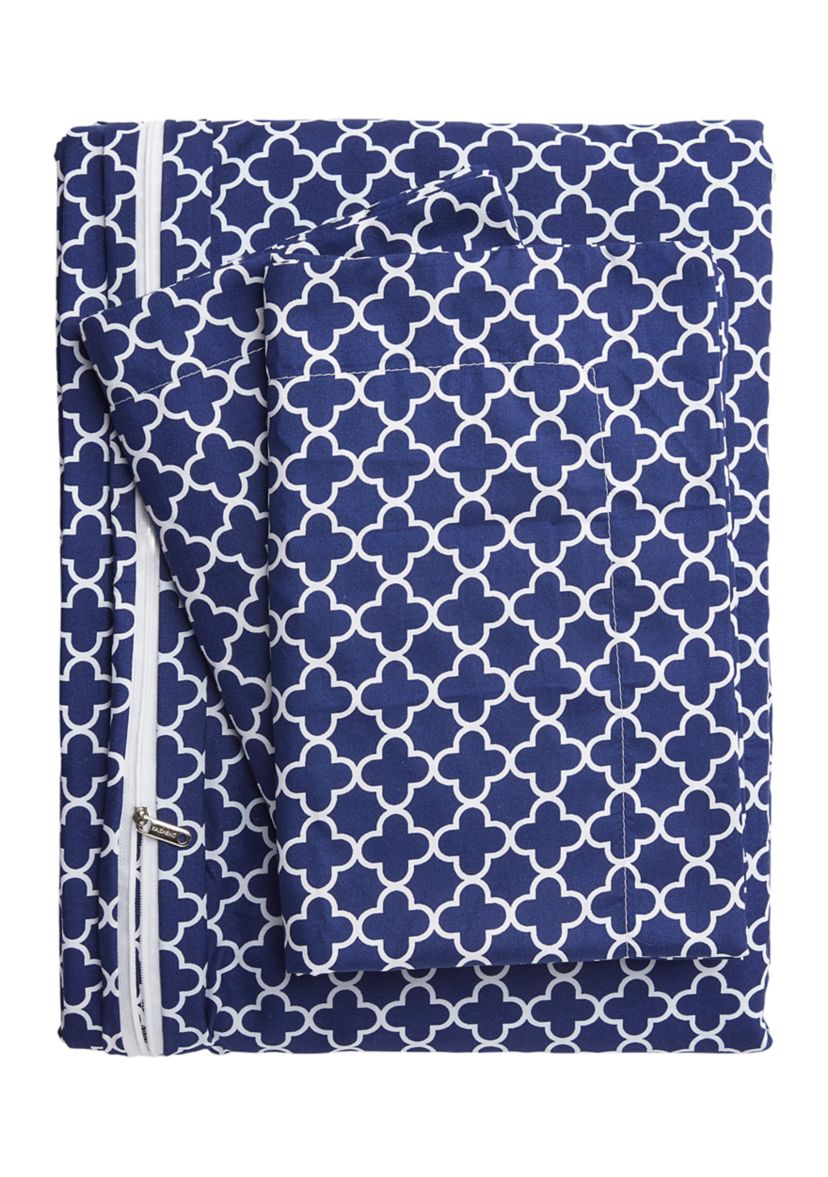 Premium Ultra Soft Quatrefoil Pattern Duvet Cover Set