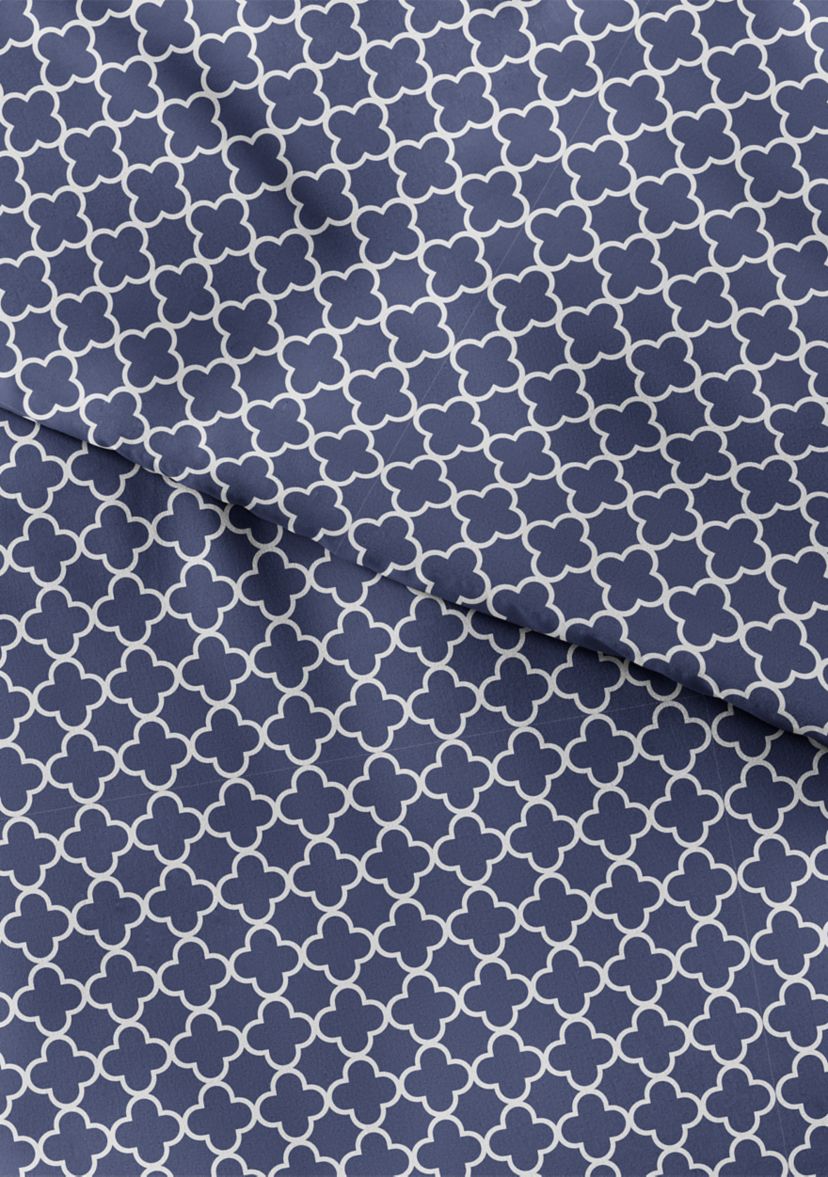 Premium Ultra Soft Quatrefoil Pattern Duvet Cover Set