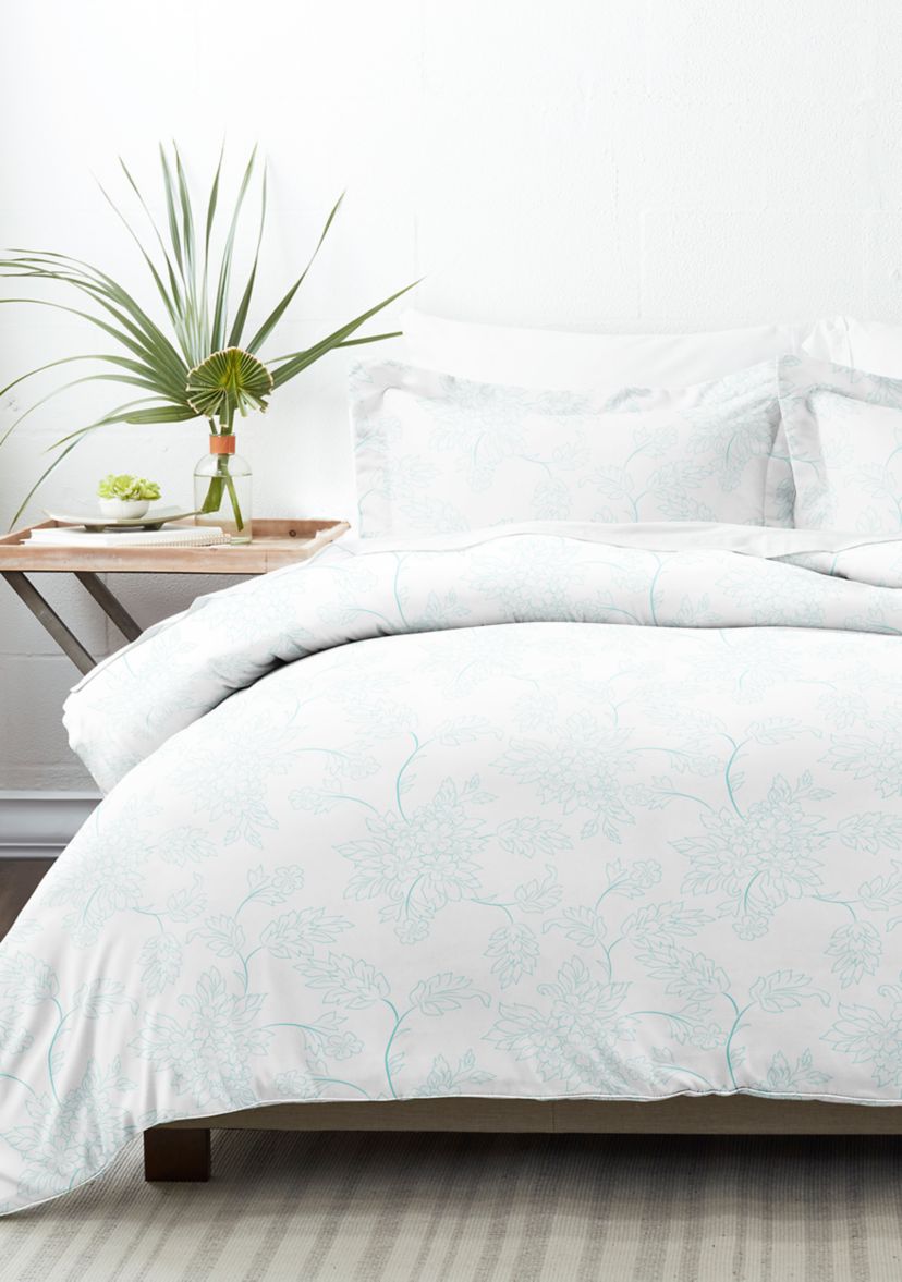 Premium Ultra Soft Vine Pattern 3 Piece Duvet Cover Set