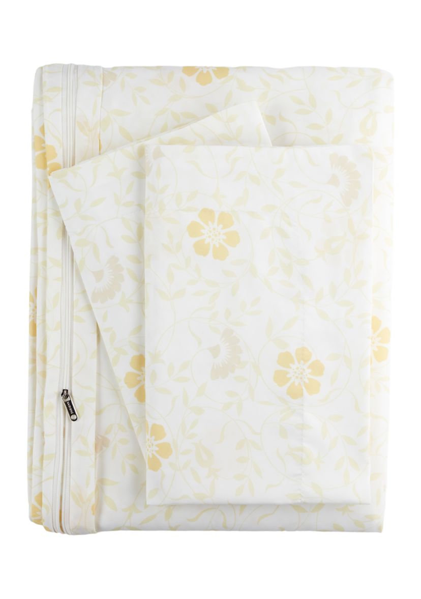 Premium Ultra Soft 3 Piece Spring Vines Print Duvet Cover Set