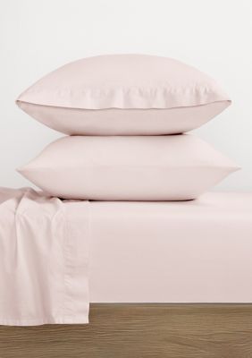 Luxury Inn 100% Cotton Solid 2 Piece Pillowcase Set, King