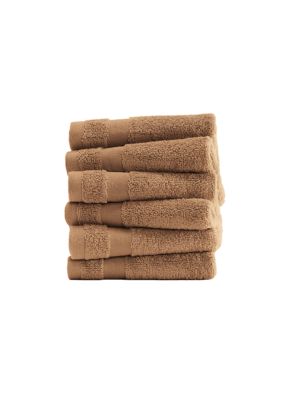 Luxury Inn 100% Cotton Ultra Soft 6-Piece Washcloth Set