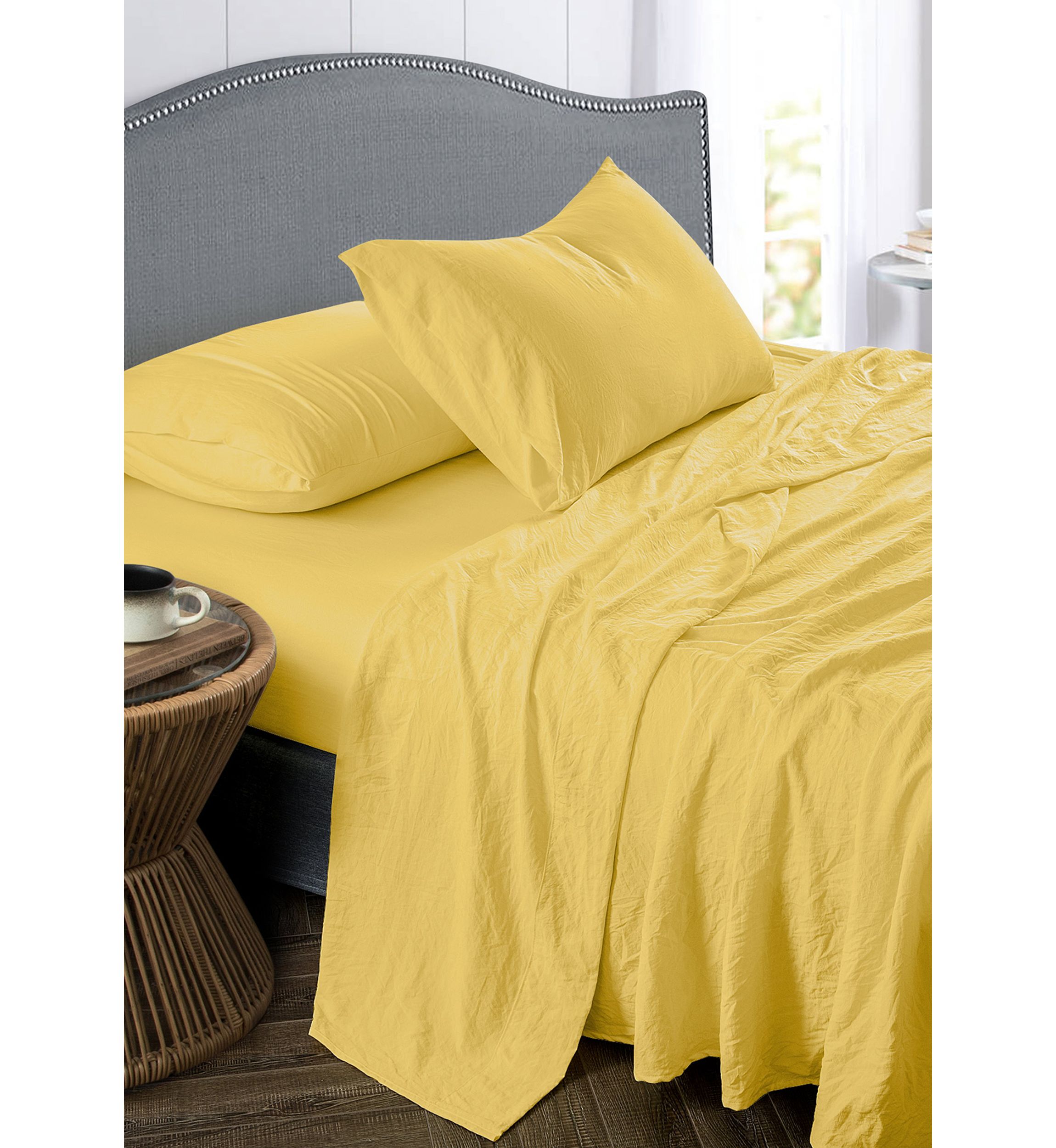 Washed Crinkled Sheet Set