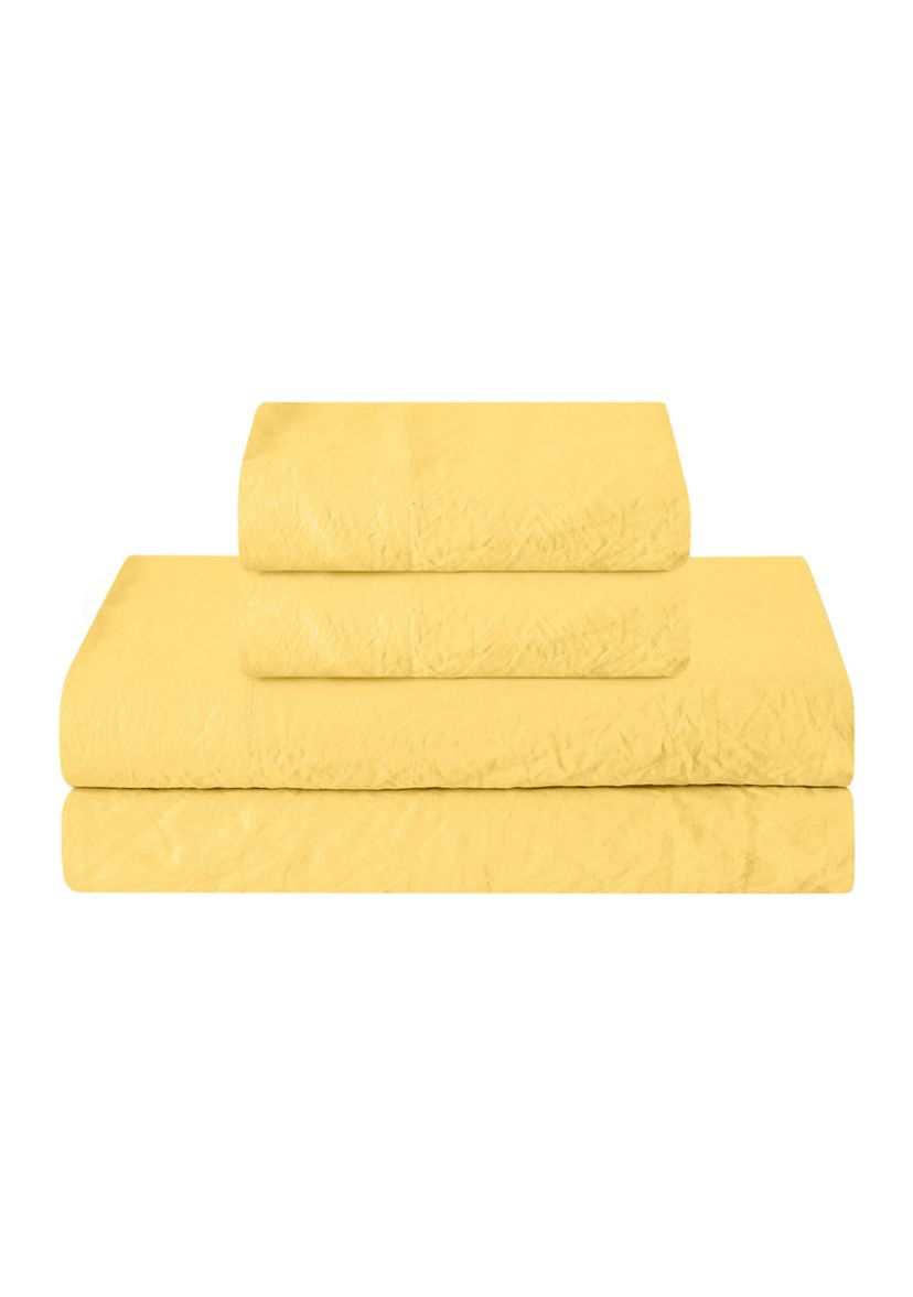 Washed Crinkled Sheet Set