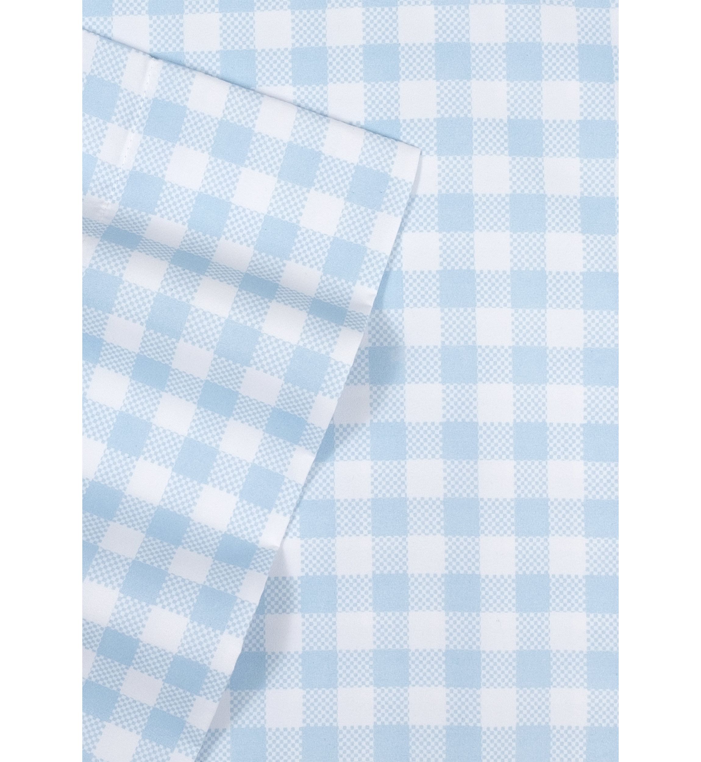 Kids Blue Gingham Pattern Sheet Set