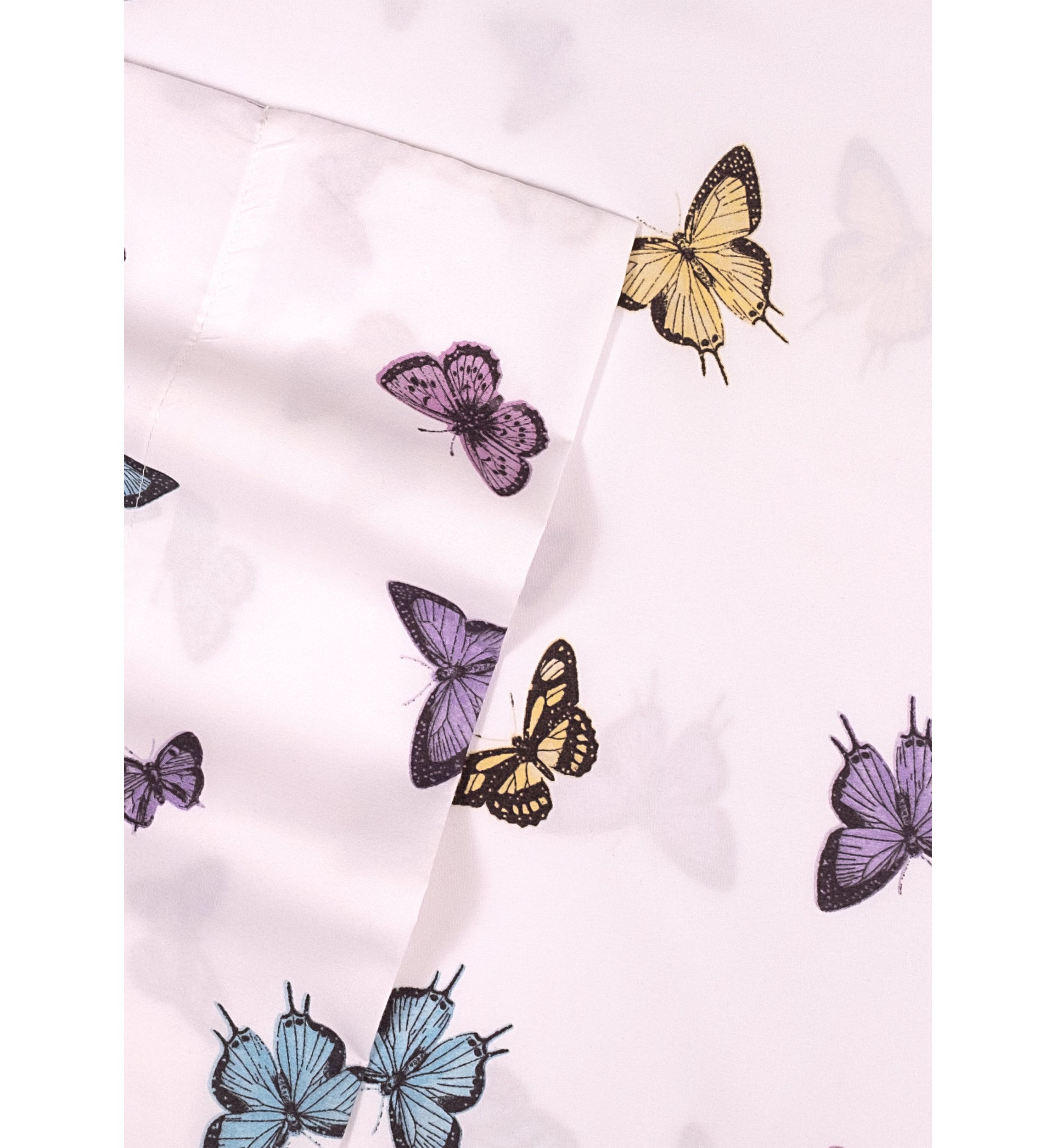 Kids Butterflies Sheet Set- Blue, Purple and Yellow 
