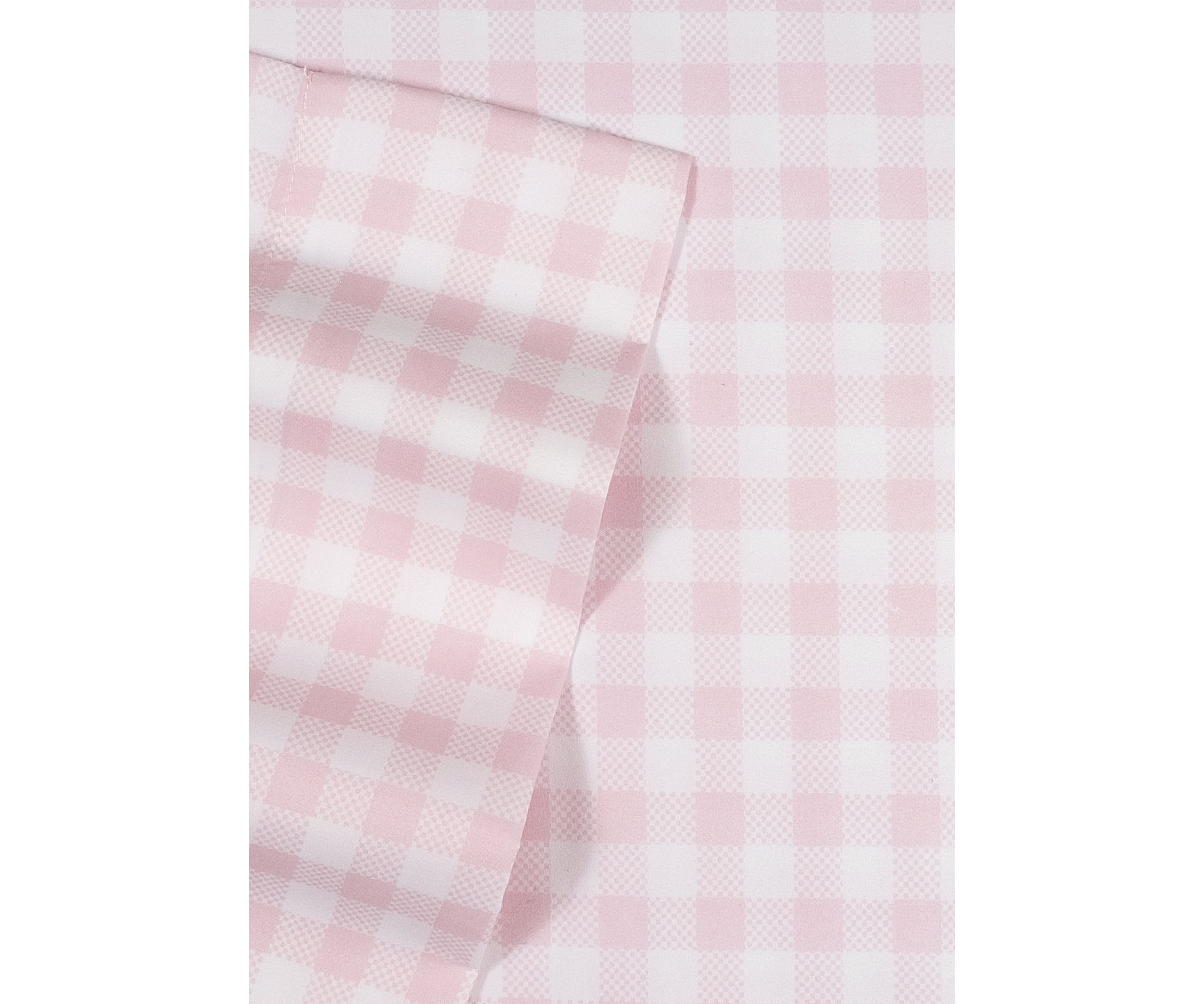 Kids Pink Gingham Pattern Sheet Set