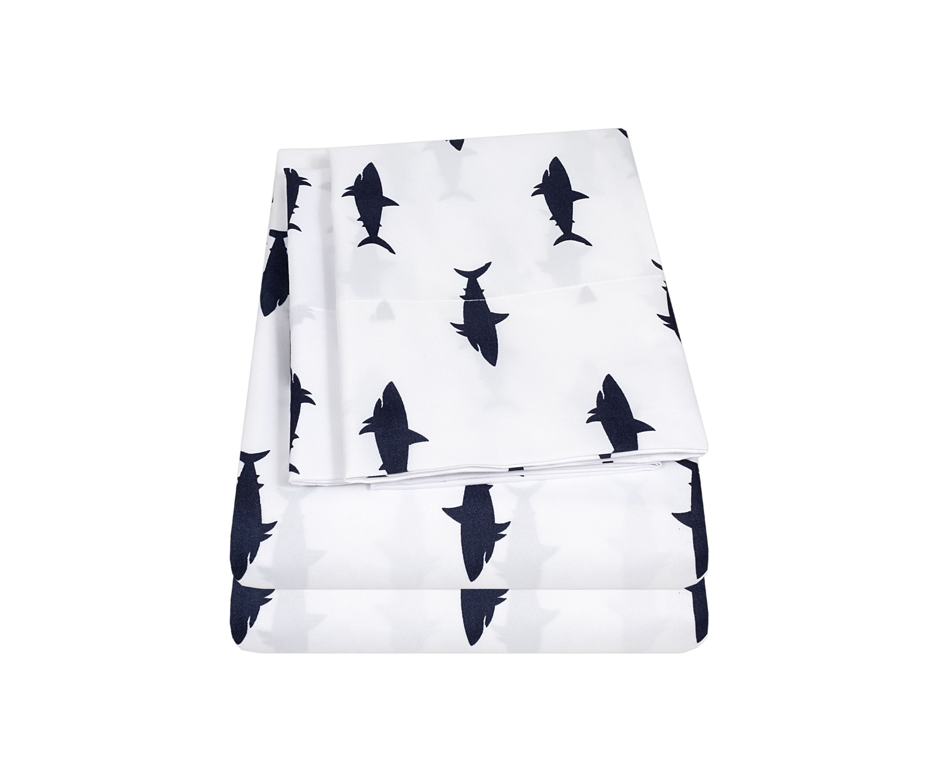 Kids Swimming Sharks Sheet Set