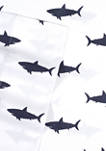 Kids Swimming Sharks Sheet Set