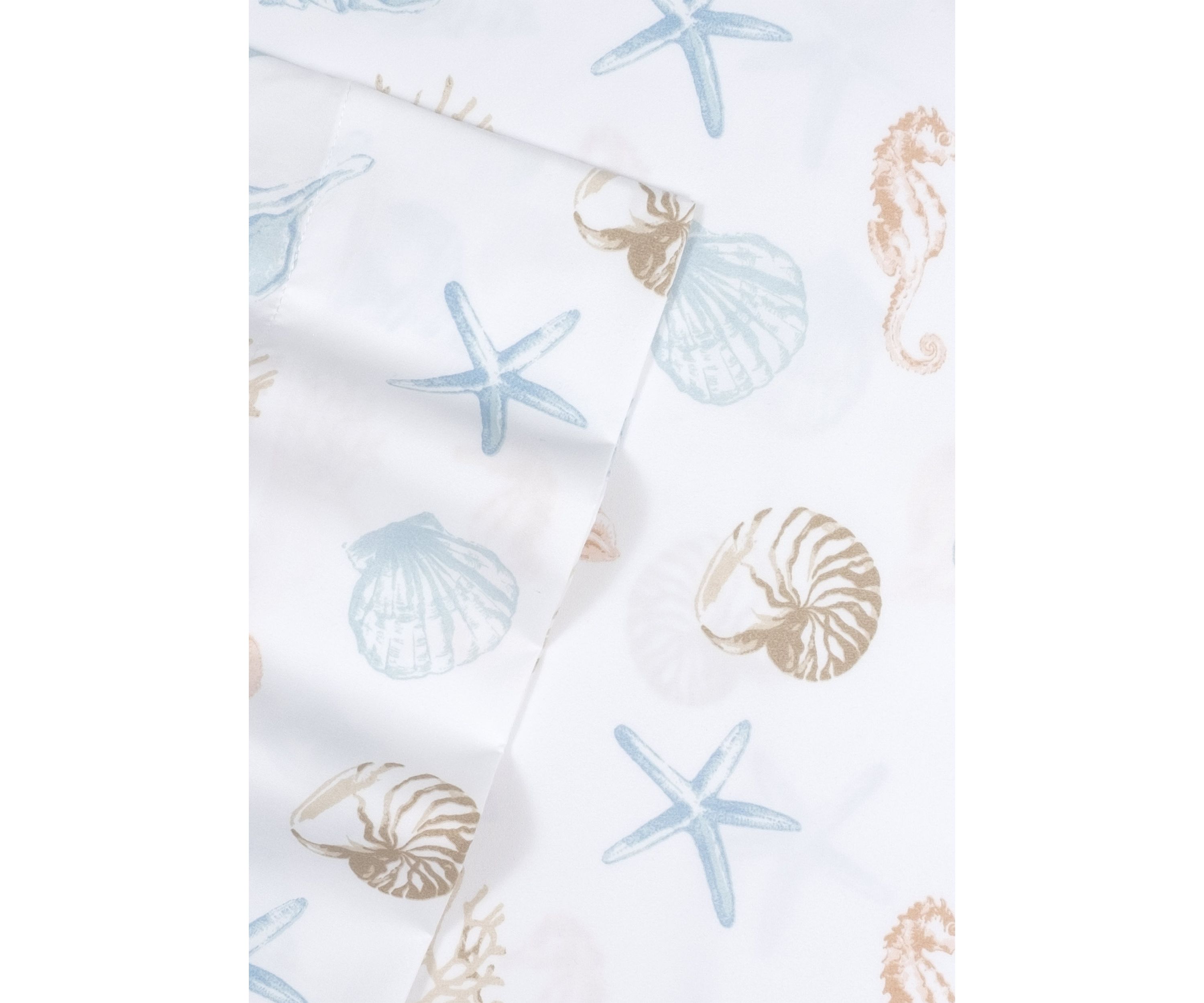 Kids Seashells Coral Seahorse Sheet Set