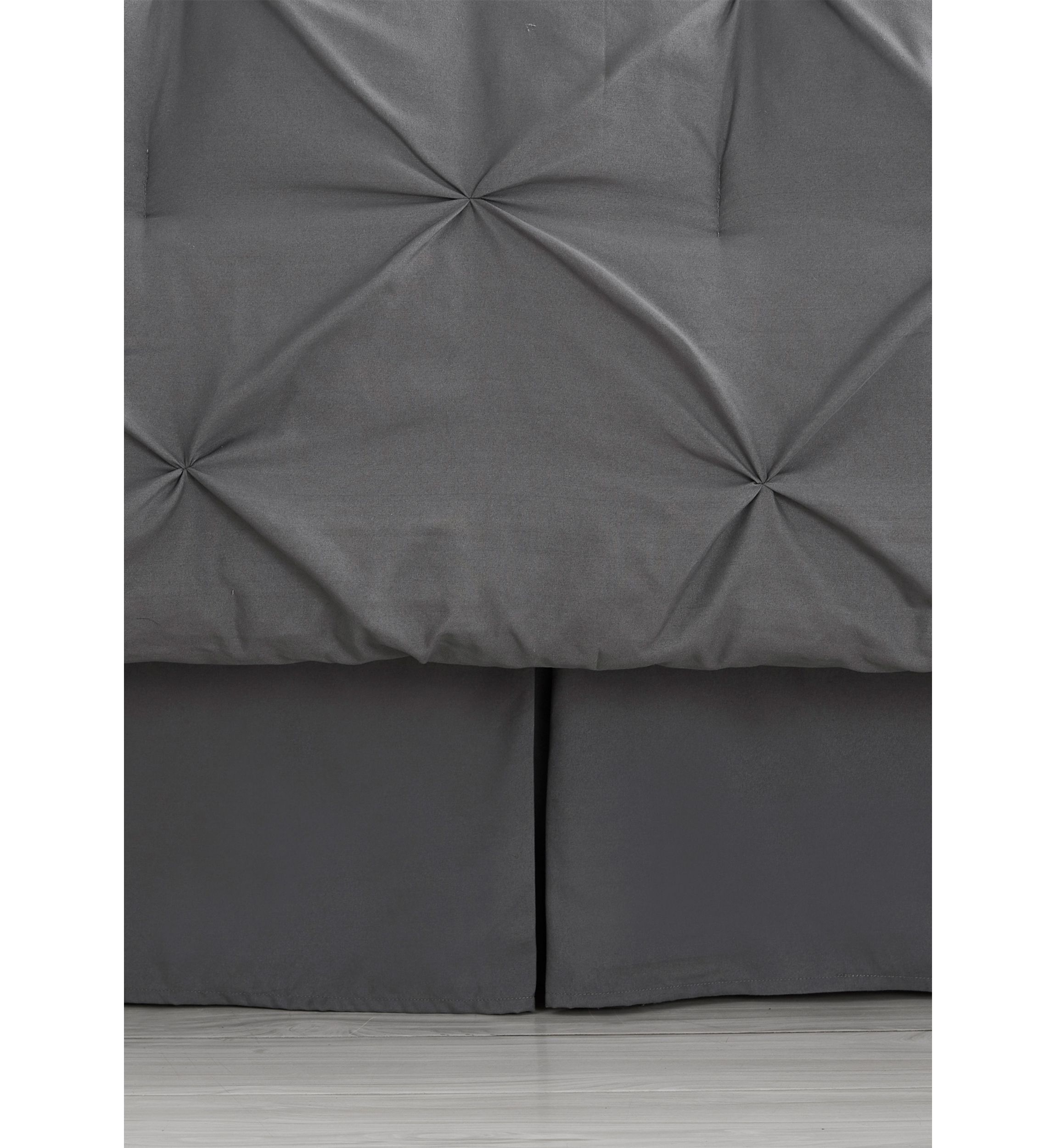 8 Piece Bed In A Bag Pintuck Comforter Sheet Bed Skirt Sham Set