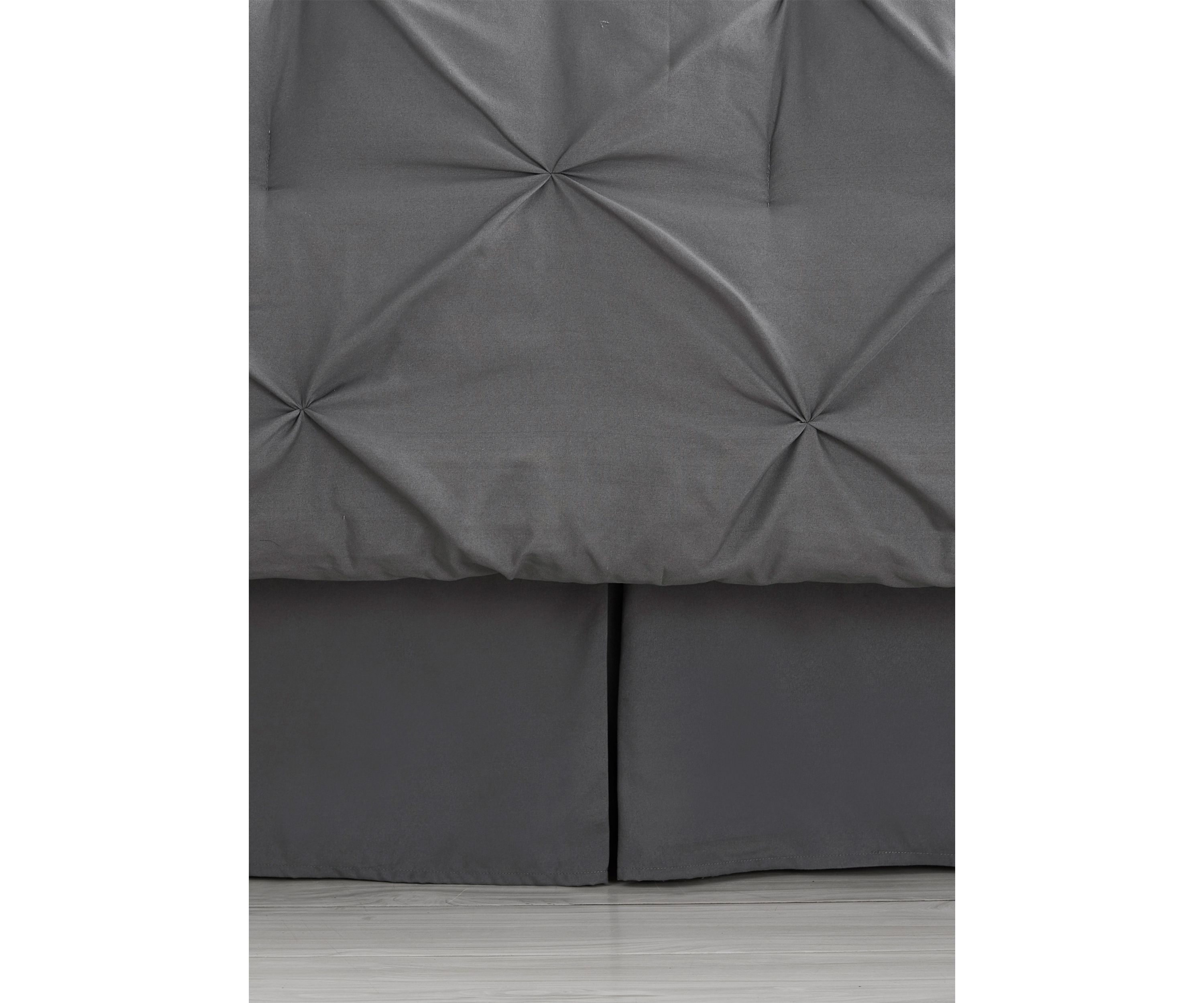 8 Piece Bed In A Bag Pintuck Comforter Sheet Bed Skirt Sham Set