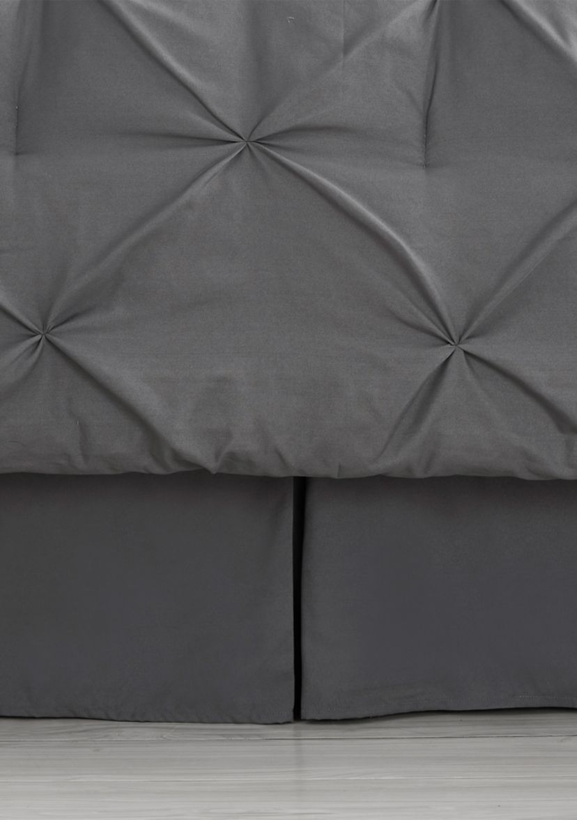 8 Piece Bed In A Bag Pintuck Comforter Sheet Bed Skirt Sham Set