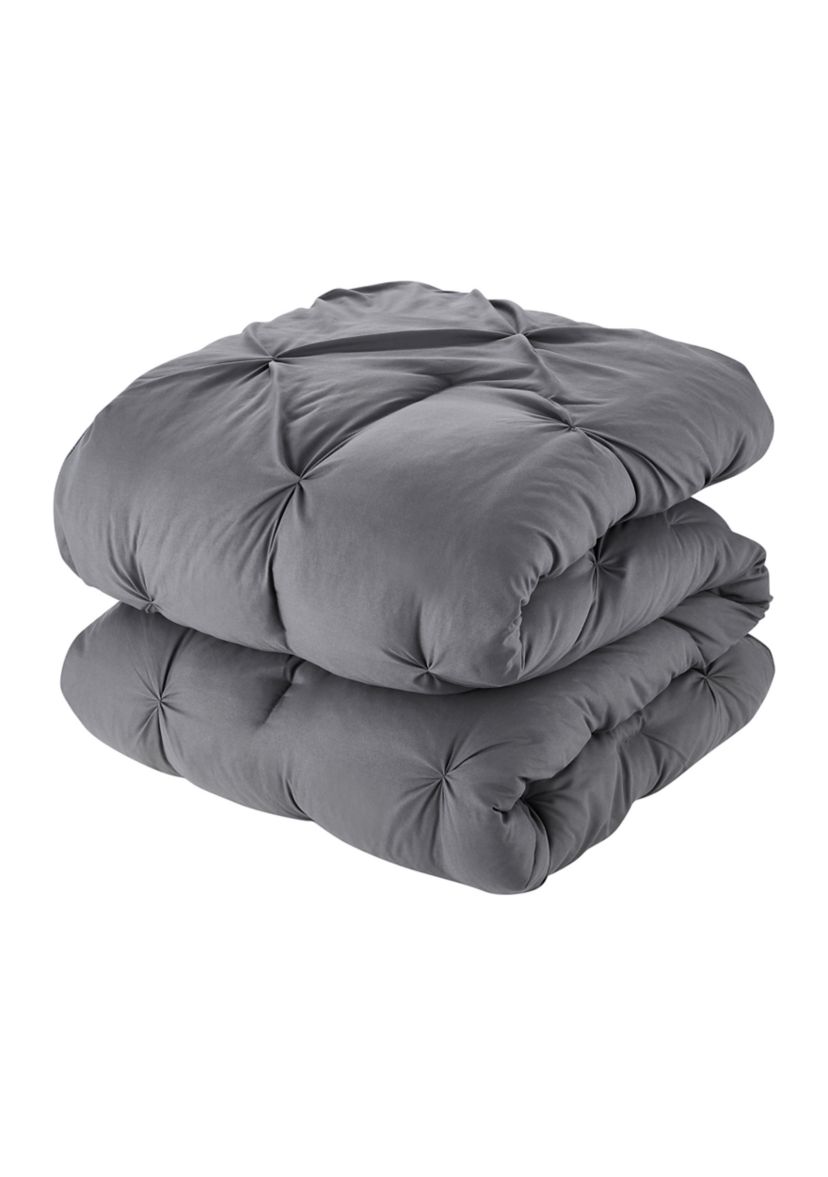 8 Piece Bed In A Bag Pintuck Comforter Sheet Bed Skirt Sham Set
