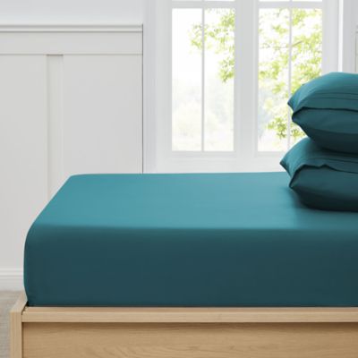 Sweet Home Collection Microfiber Fitted Sheet 16" Deep, Teal, Twin XL