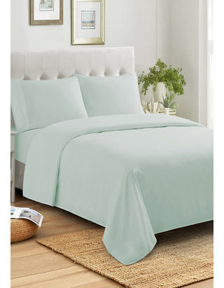 Sweet Home Collection 400 Thread Count 100% Combed Cotton Percale Sheet Set  | belk