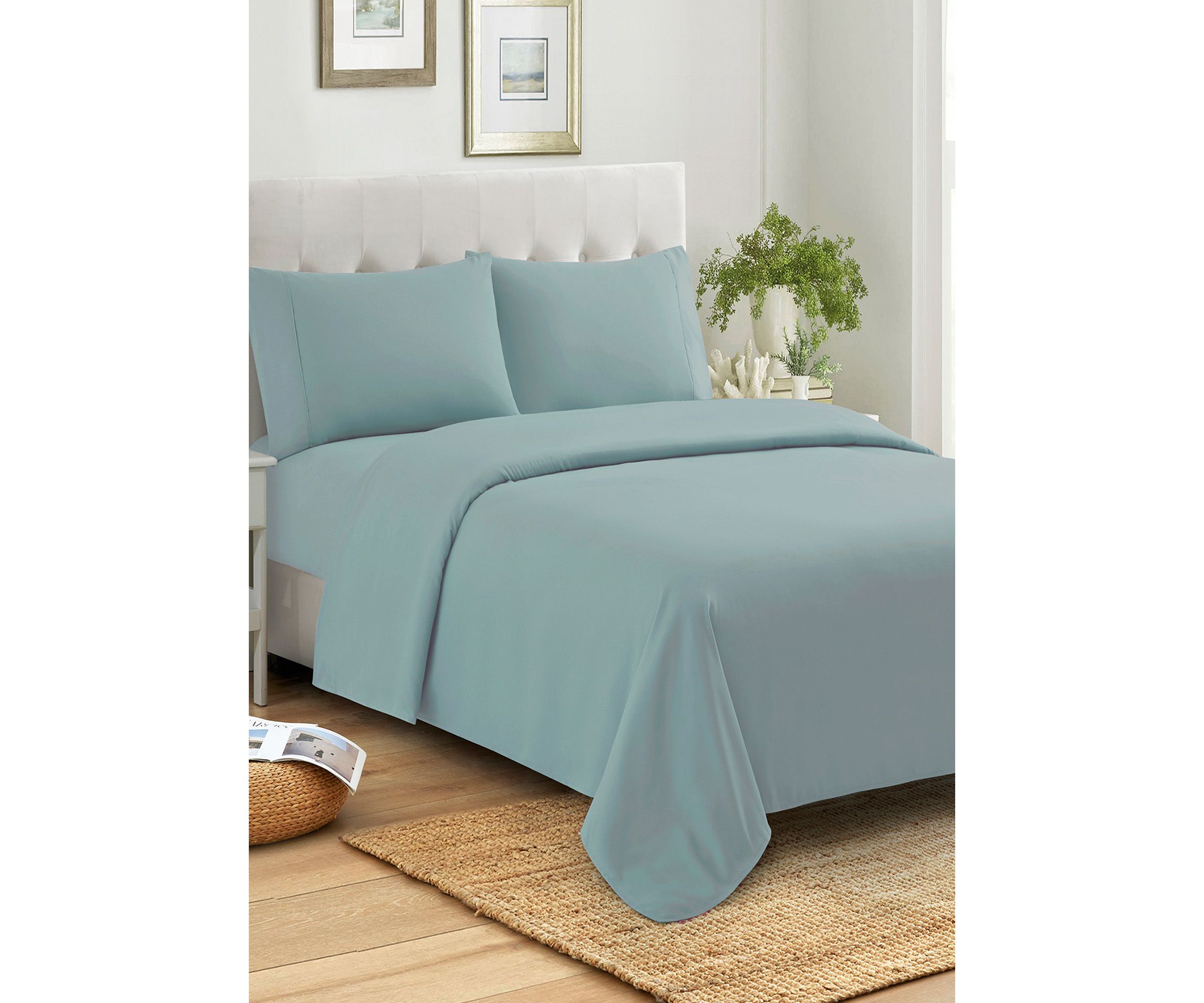 400 Thread Count 100% Combed Cotton Percale Sheet Set