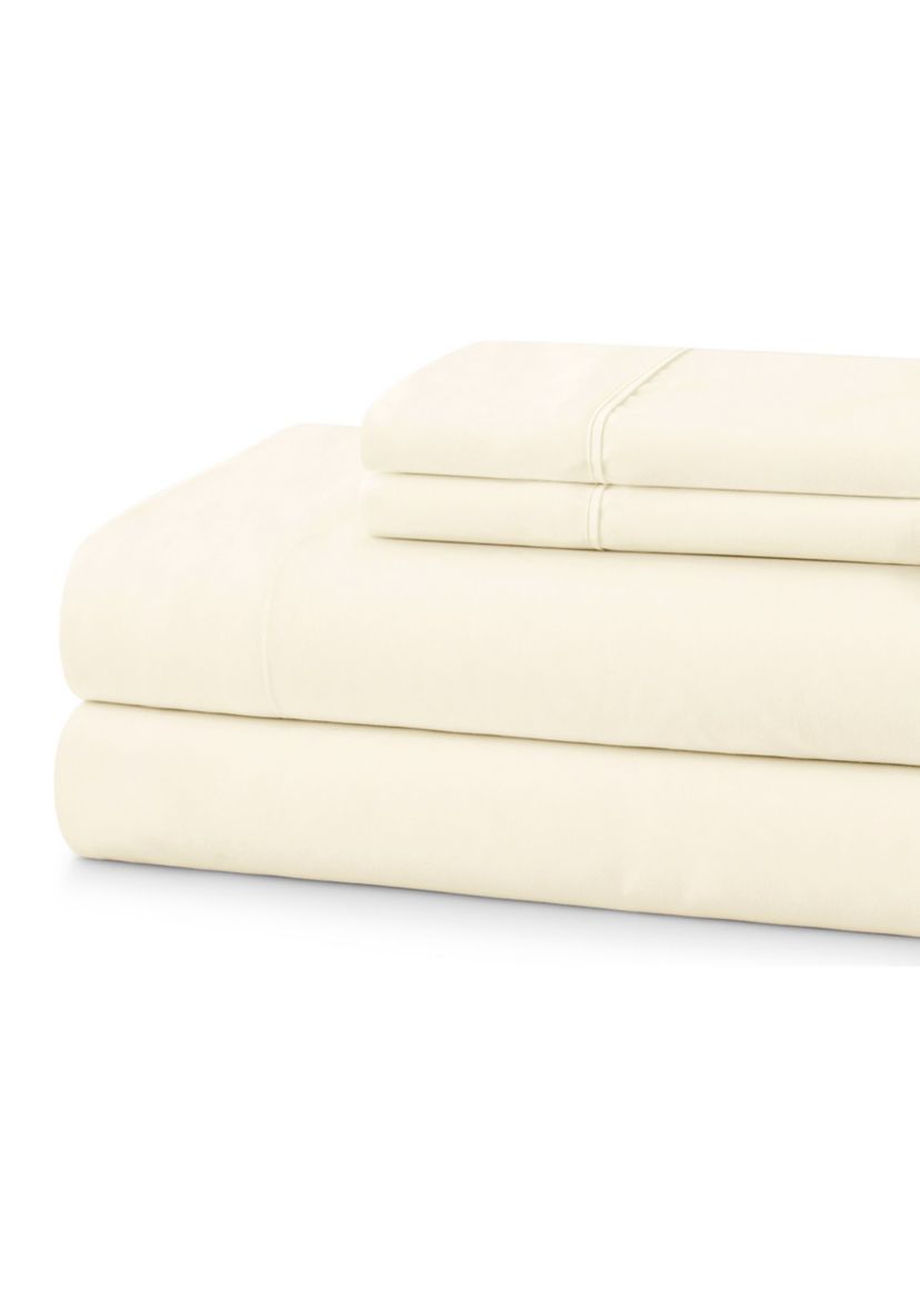 400 Thread Count 100% Combed Cotton Percale Sheet Set