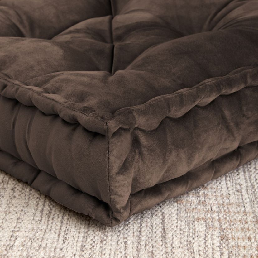 20" x 20" Polyester Tufted Square Meditation Yoga Floor Pillow 2 Pack