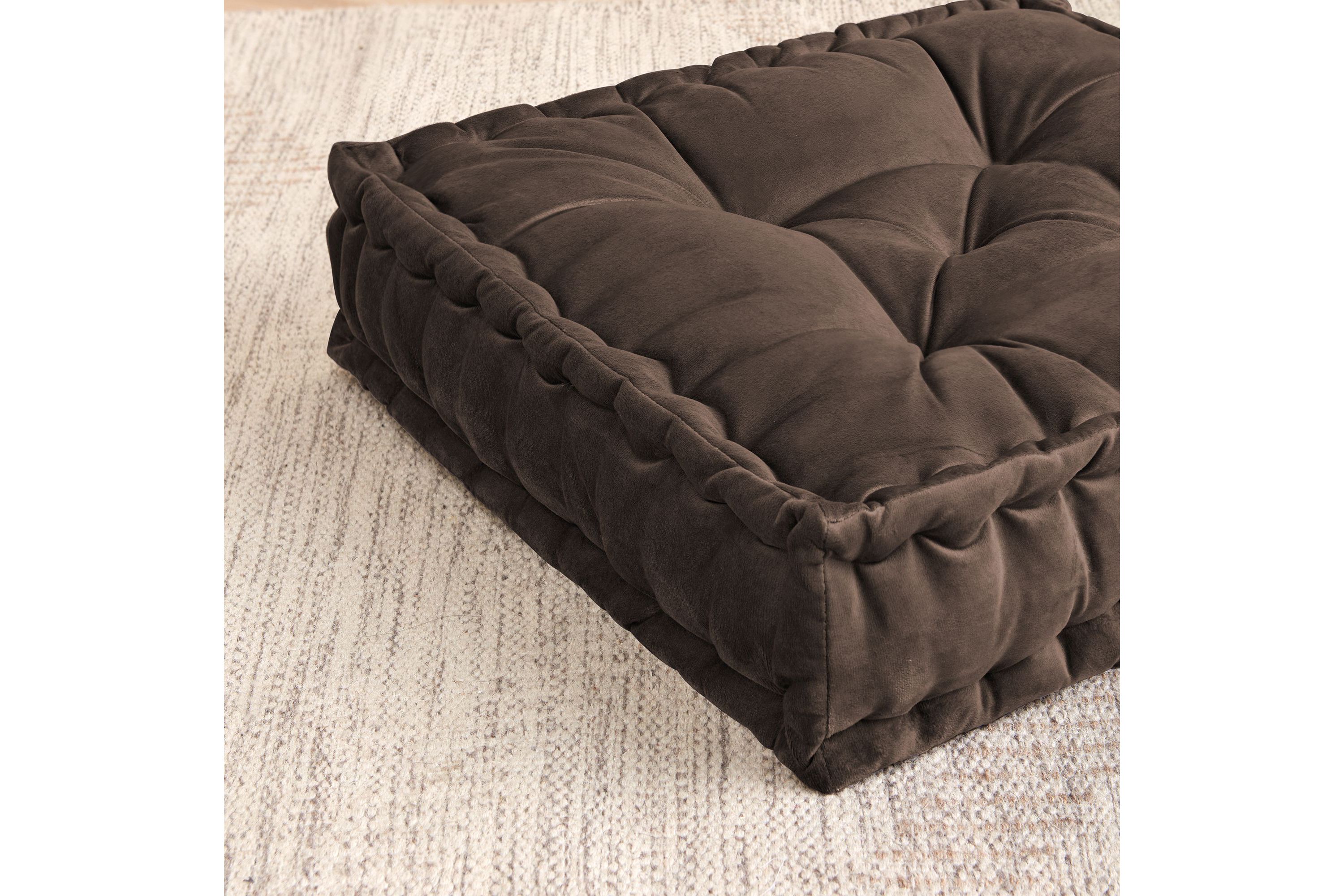 20" x 20" Polyester Tufted Square Meditation Yoga Floor Pillow 2 Pack