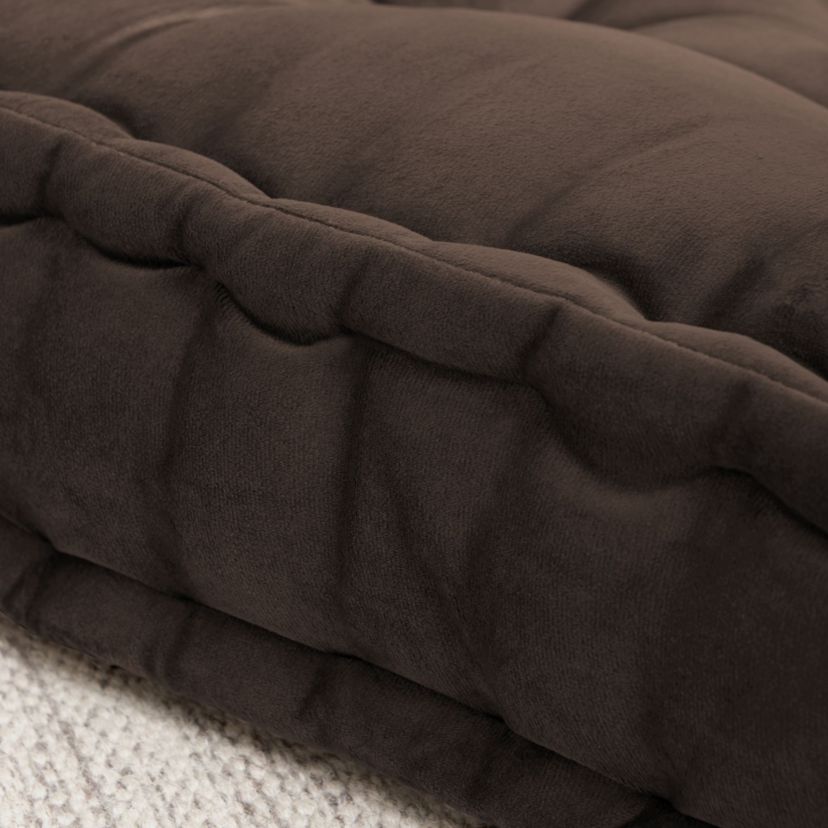 20" x 20" Polyester Tufted Square Meditation Yoga Floor Pillow 2 Pack