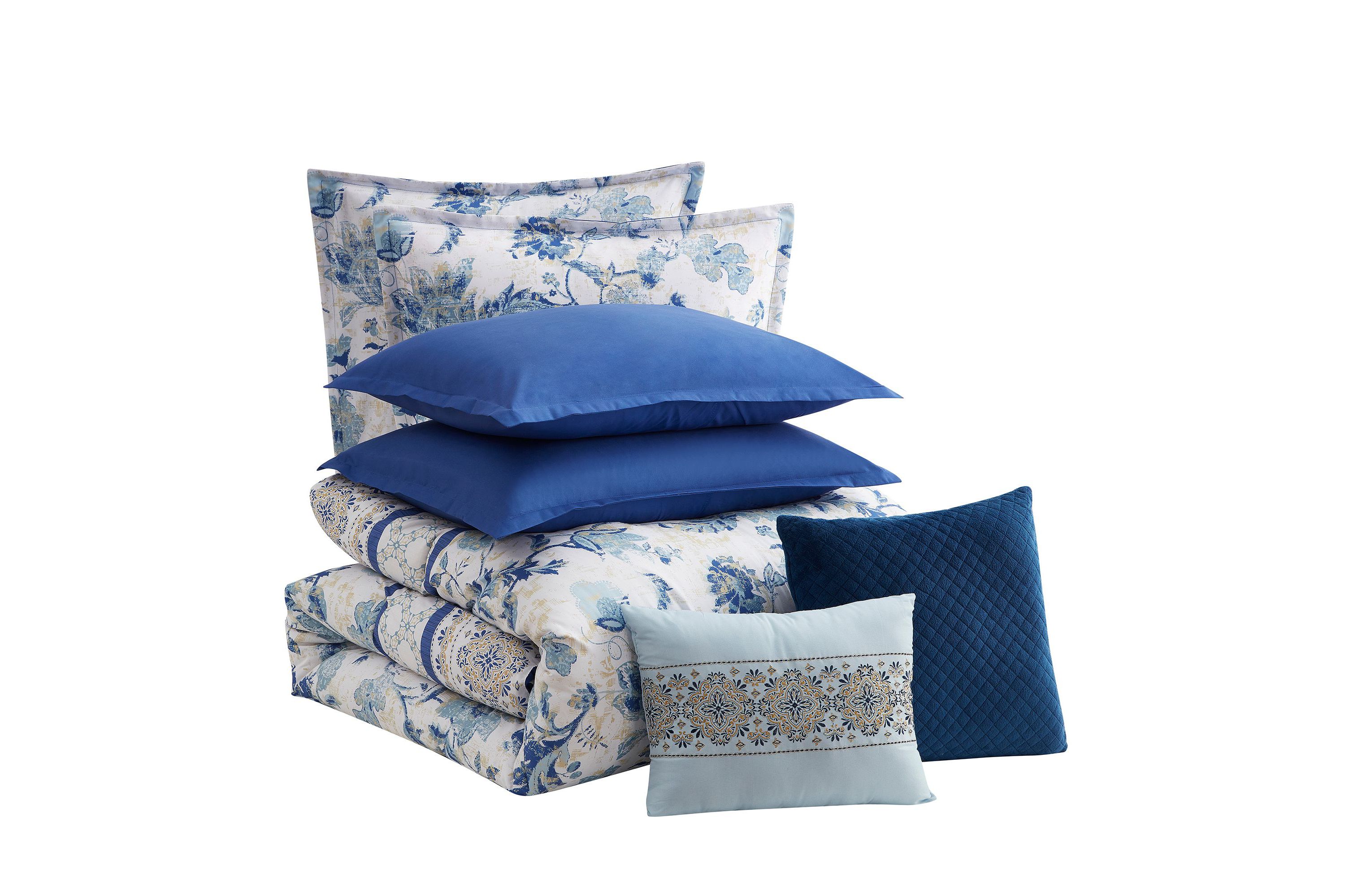 Margolis 7 Piece Floral Comforter Set