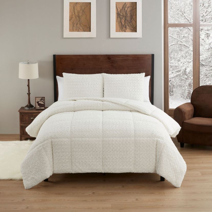 Mika Faux Fur Animal Comforter Set