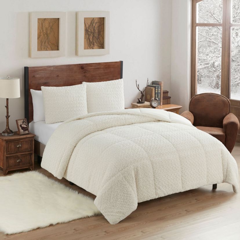 Mika Faux Fur Animal Comforter Set