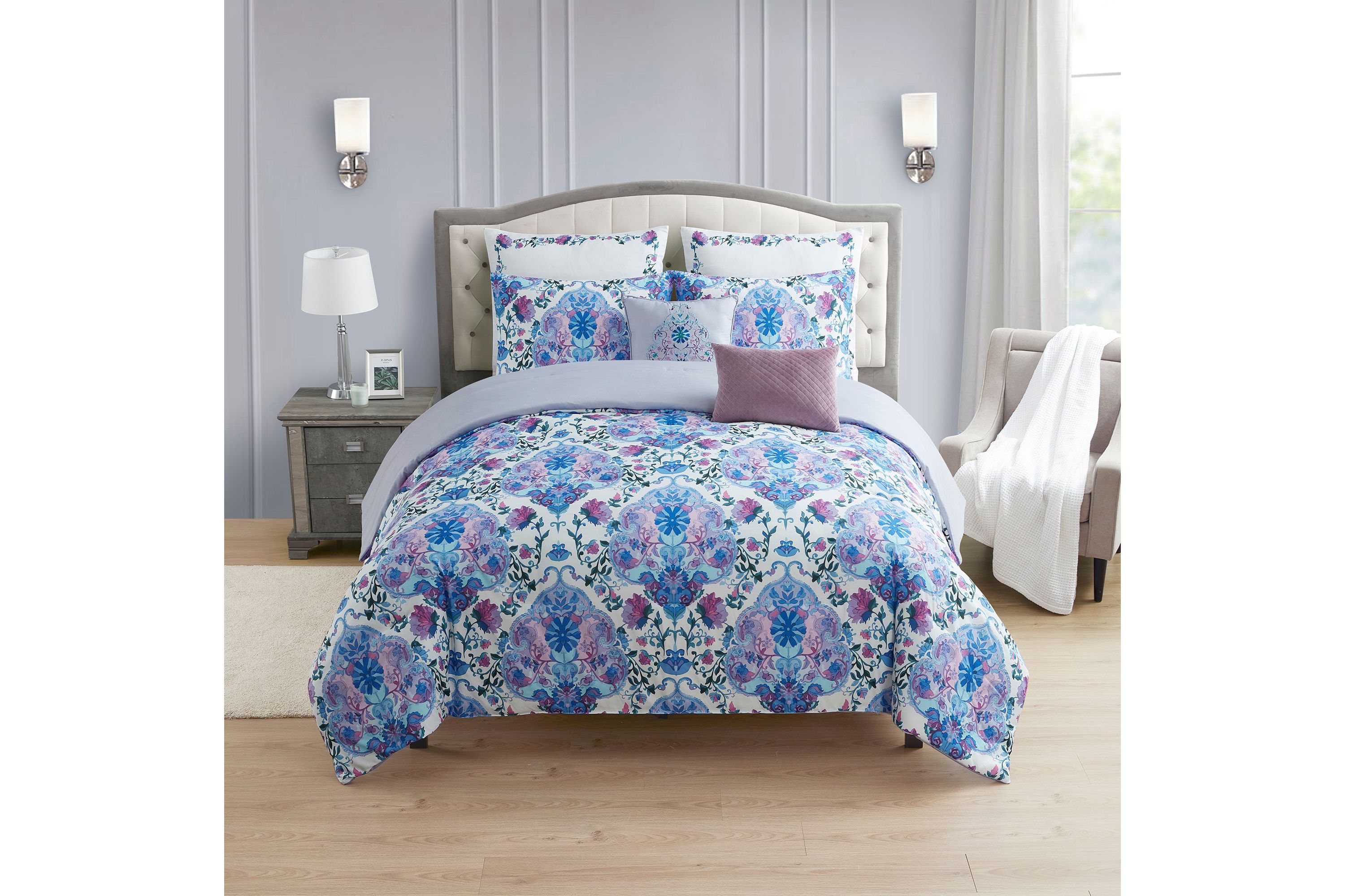 Juliette 7 Piece Floral Comforter Set