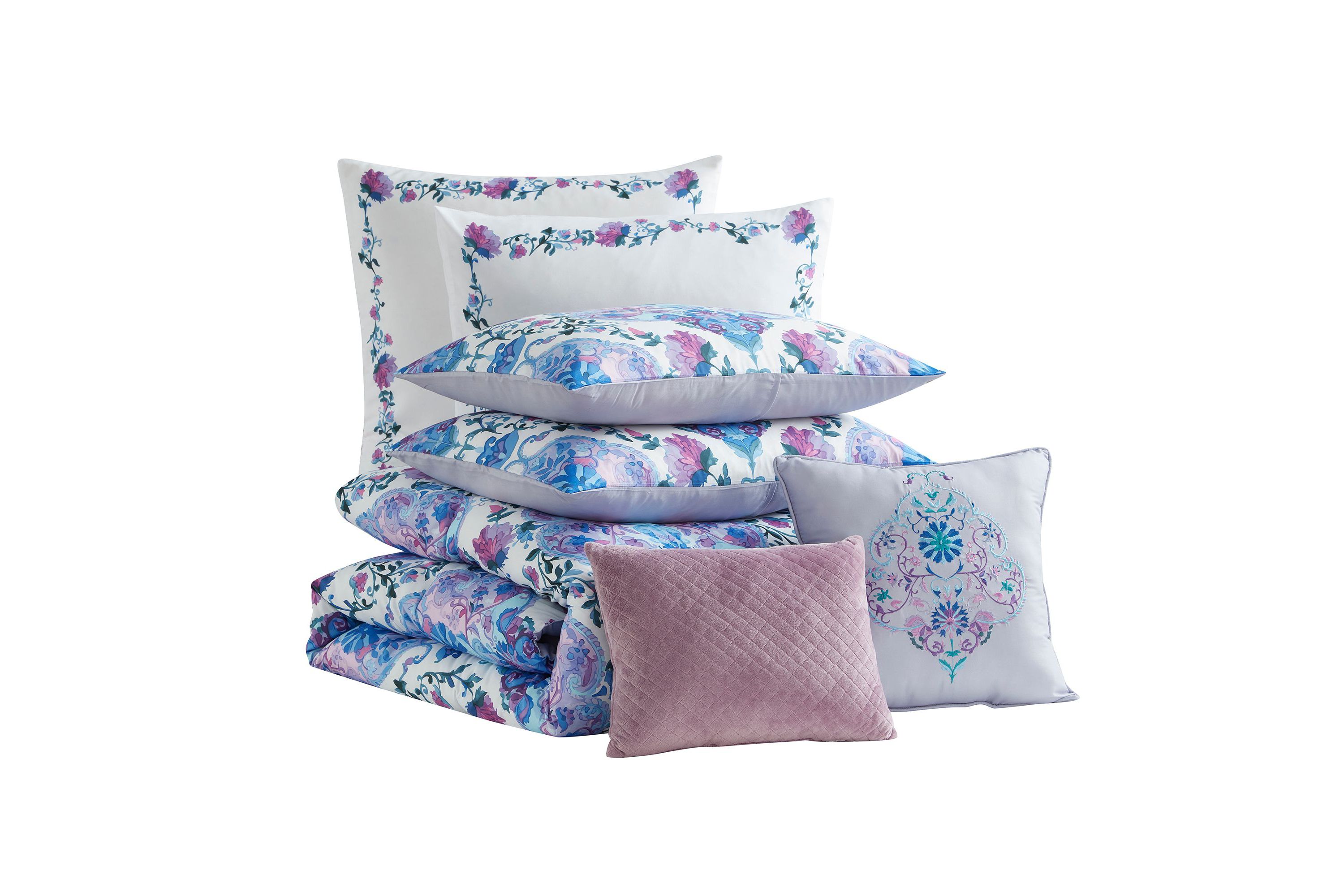 Juliette 7 Piece Floral Comforter Set