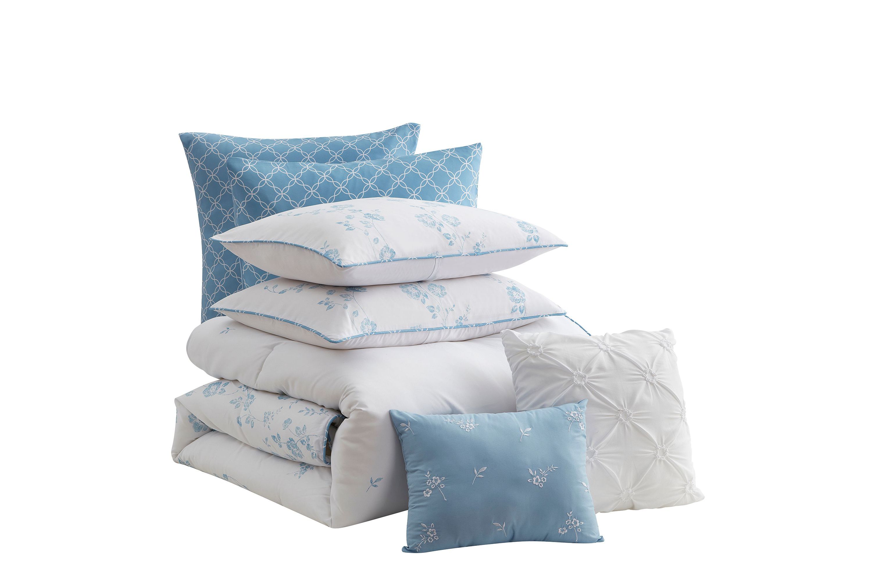 Adeline 7 Piece Floral Comforter Set
