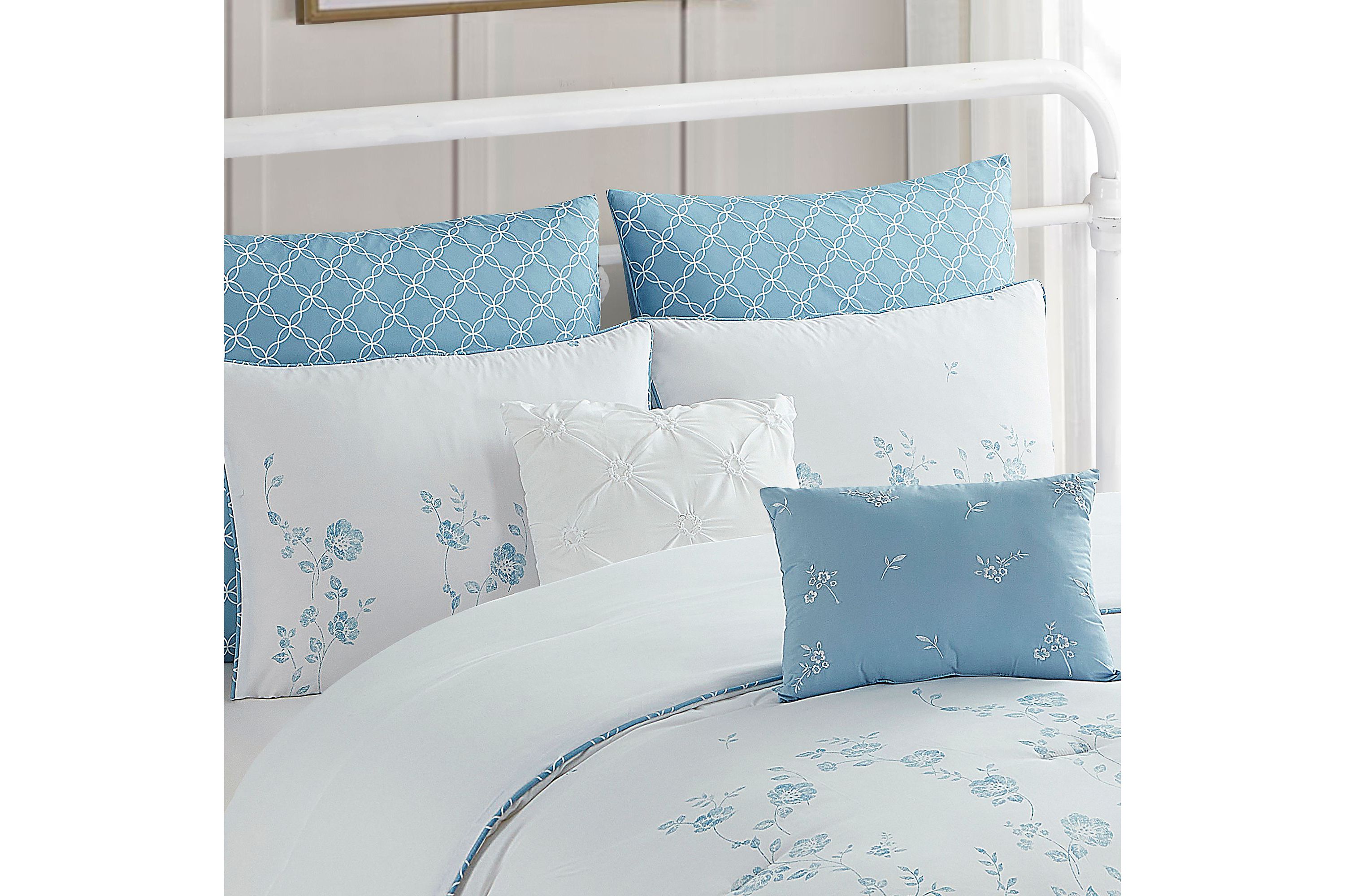Adeline 7 Piece Floral Comforter Set