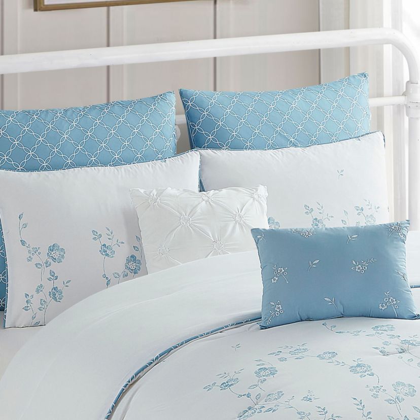 Adeline 7 Piece Floral Comforter Set
