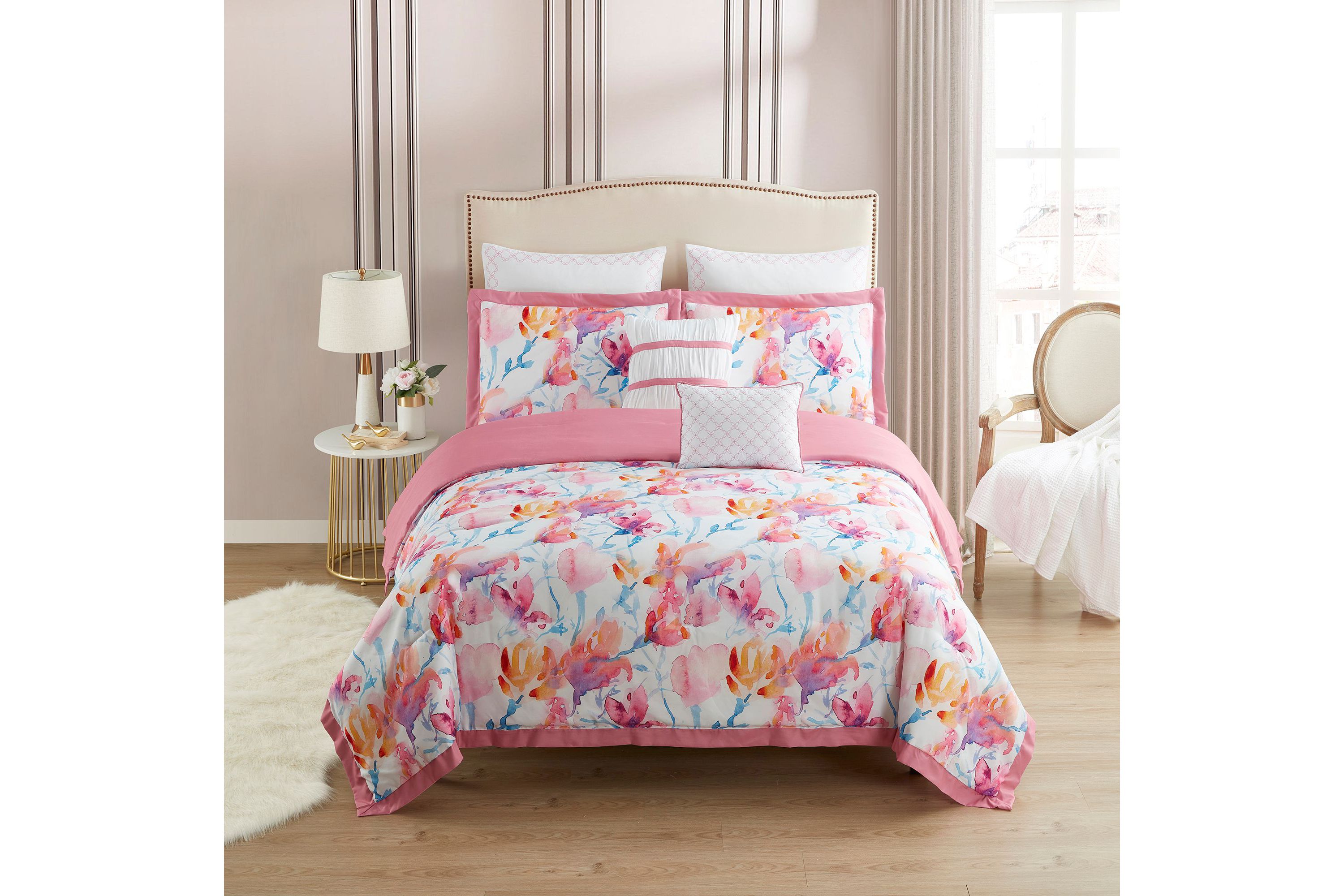 Melrose 7 Piece Floral Comforter Set