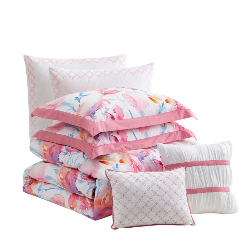 Melrose 7 Piece Floral Comforter Set