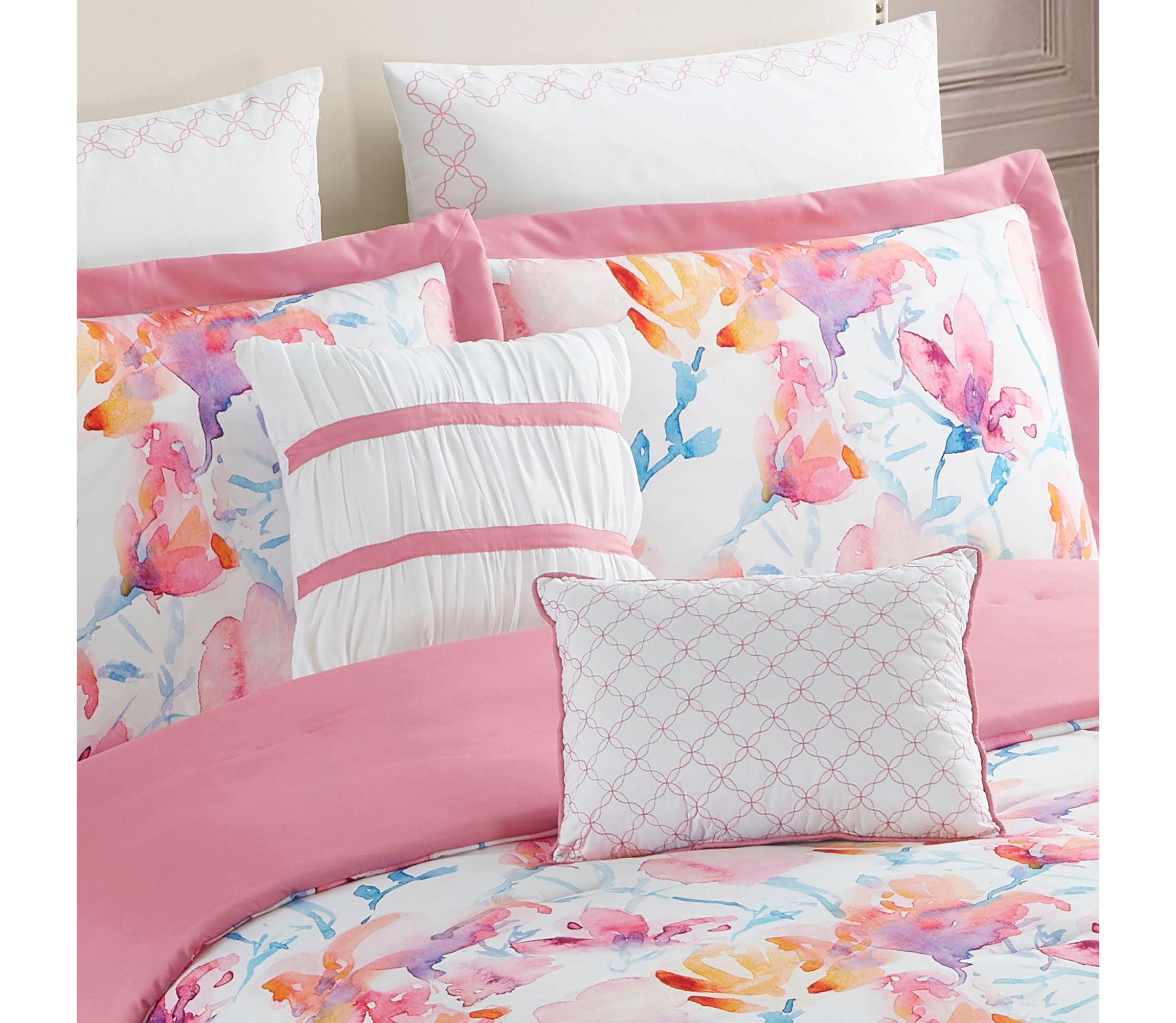 Melrose 7 Piece Floral Comforter Set