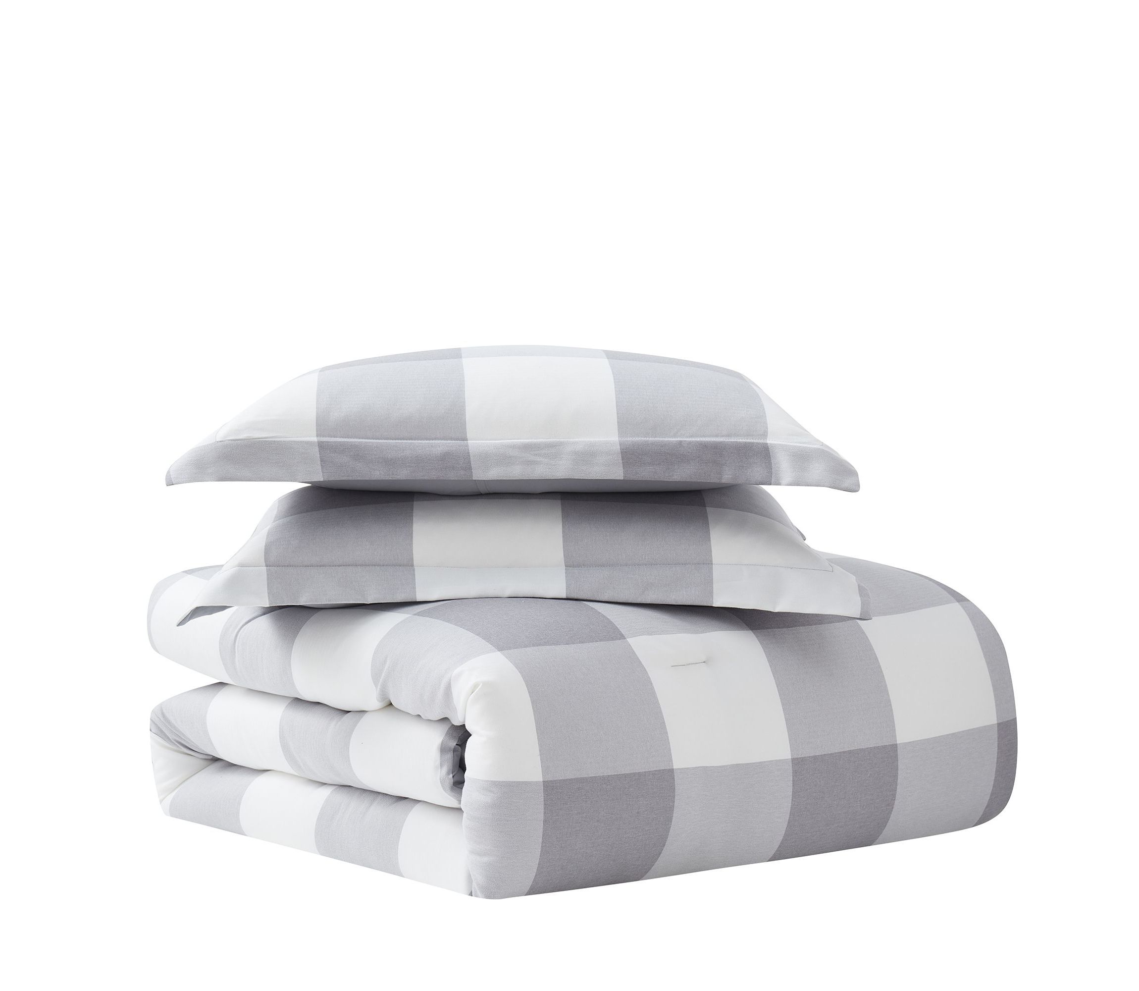 Herringbone Weave Buffalo Check Bed in a Bag Comforter & Sheet Set