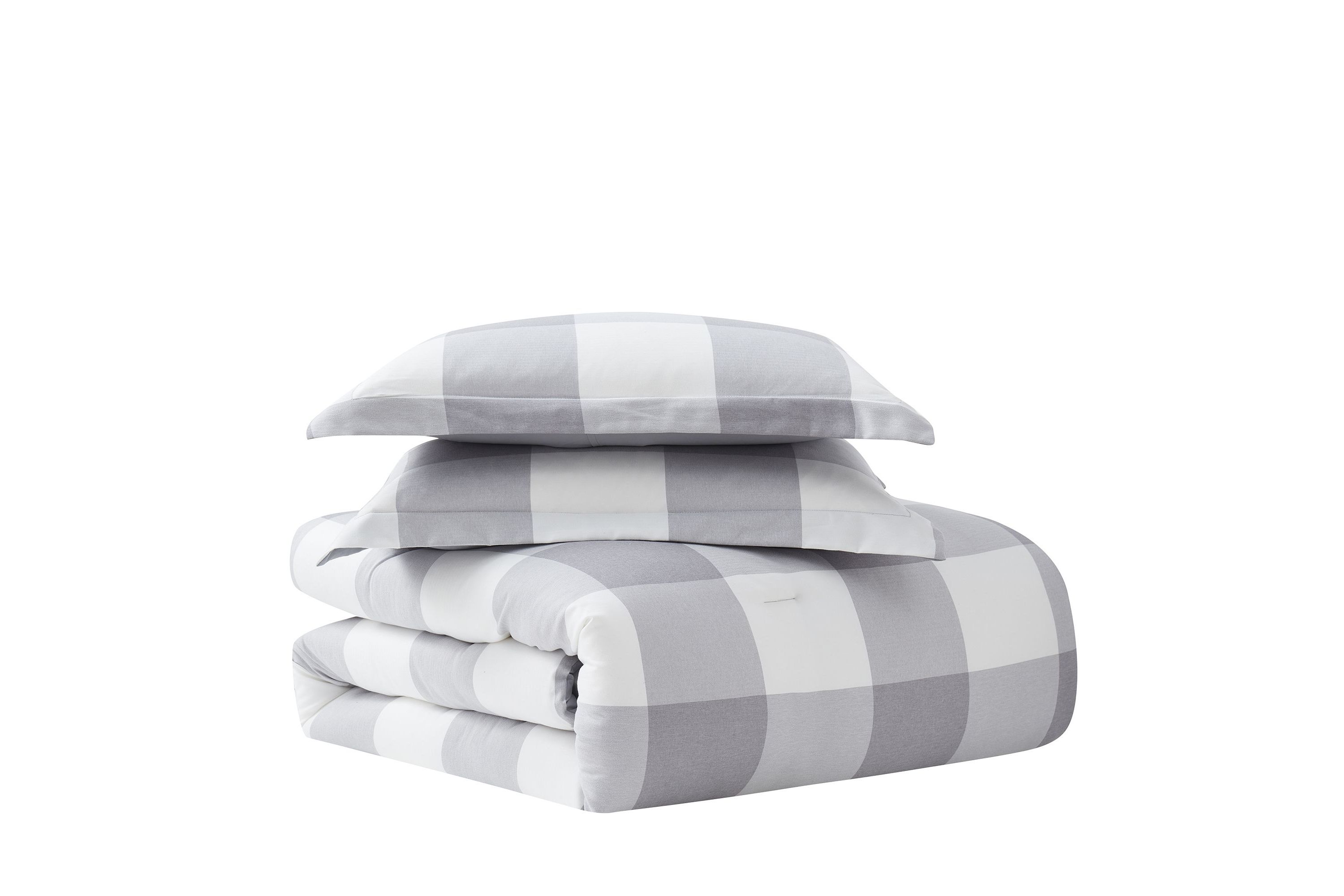 Herringbone Weave Buffalo Check Bed in a Bag Comforter & Sheet Set