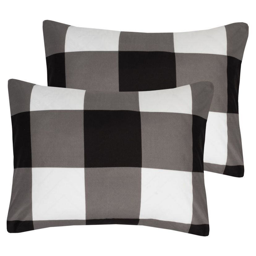 8 Piece Buffalo Plaid Check Bed in a Bag Comforter and Sheet Set
