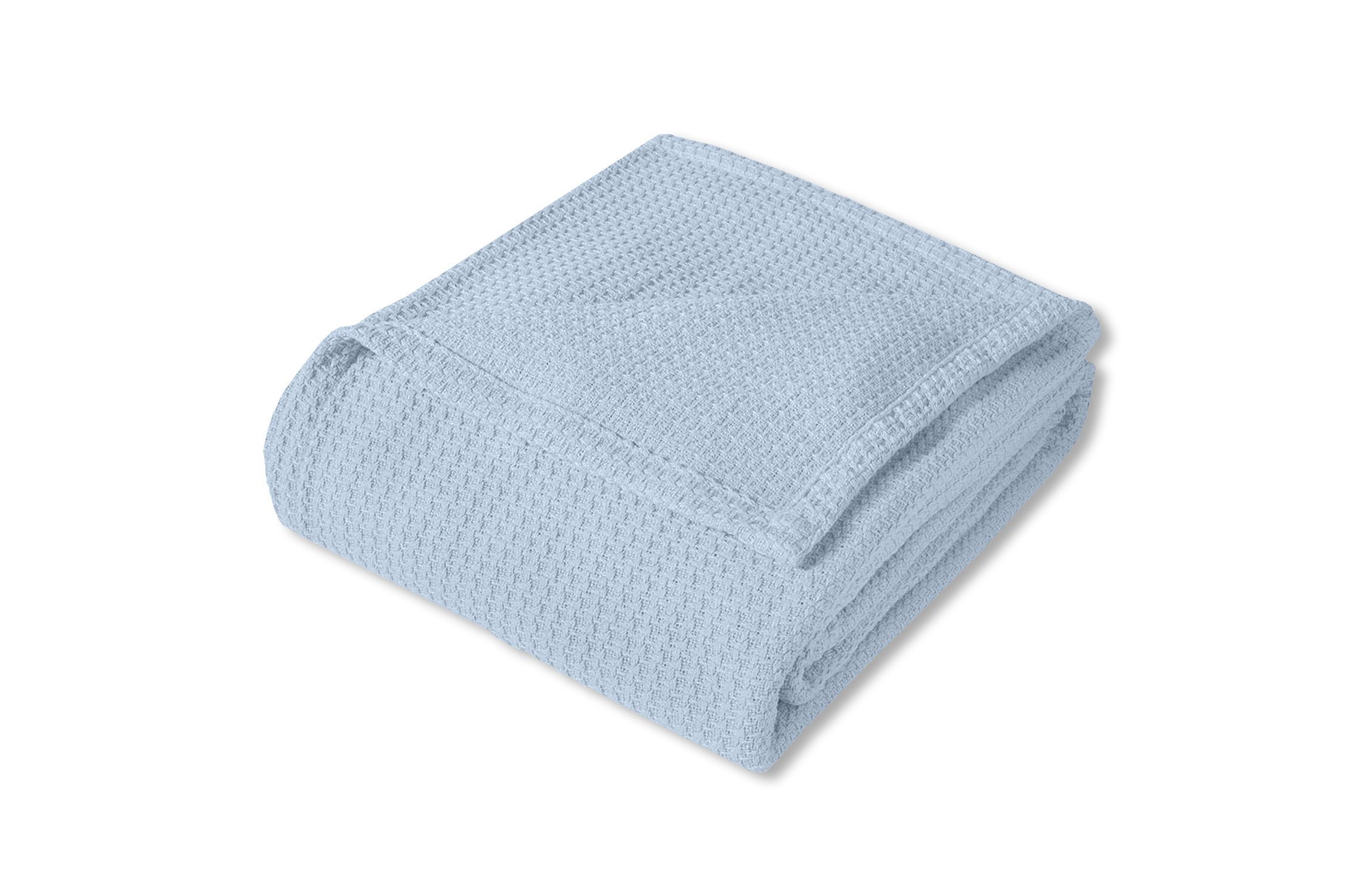 Grand Hotel 100% Cotton Houndstooth Stitch Pattern Woven Blanket
